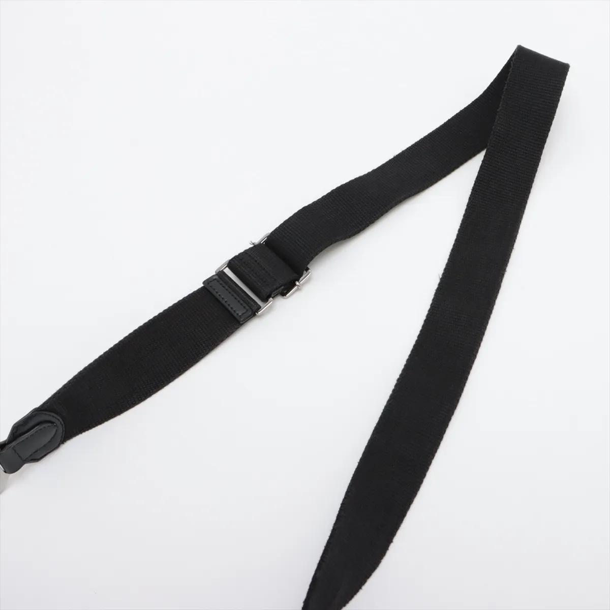 Trotter Saddle Canvas x Leather Shoulder Bag Black — view 5