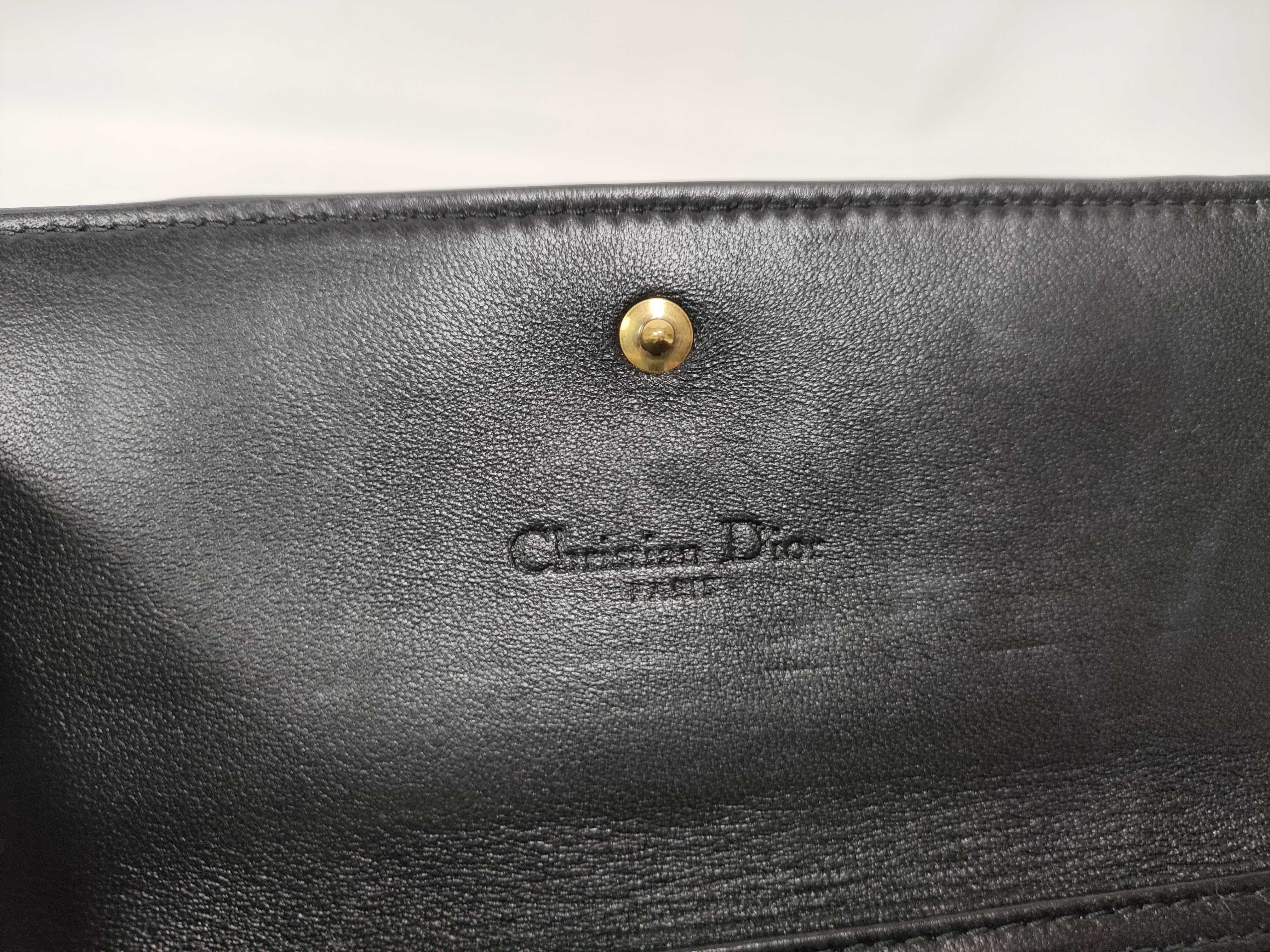 FR- Lady Leather Chain Wallet Black Shoulder Bag — view 11