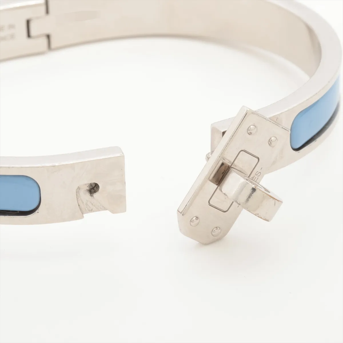 Mini Click Kelly SP0254 Bangle GP Blue x Silver. Shows signs of wear including — view 5