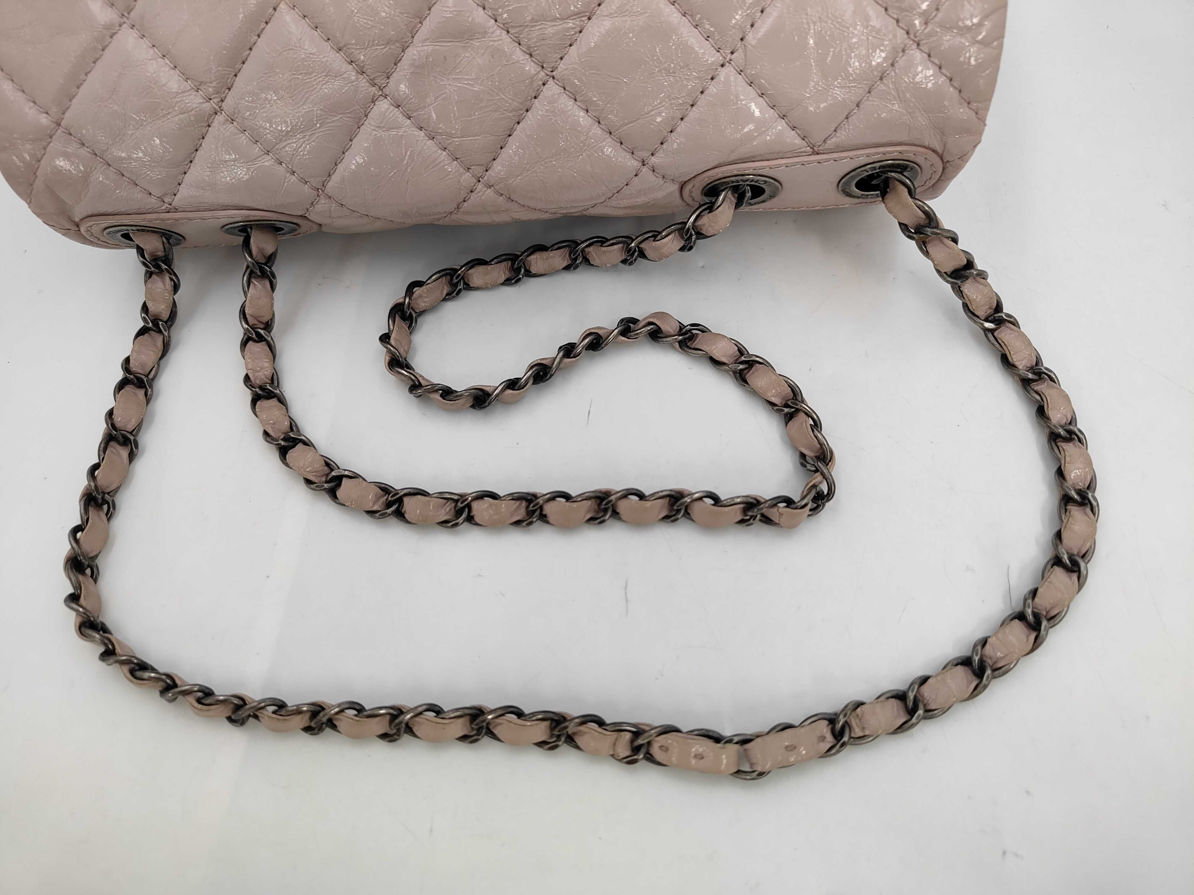 Classic Flap Shoulder Bag with Pearl-like Finish — view 5