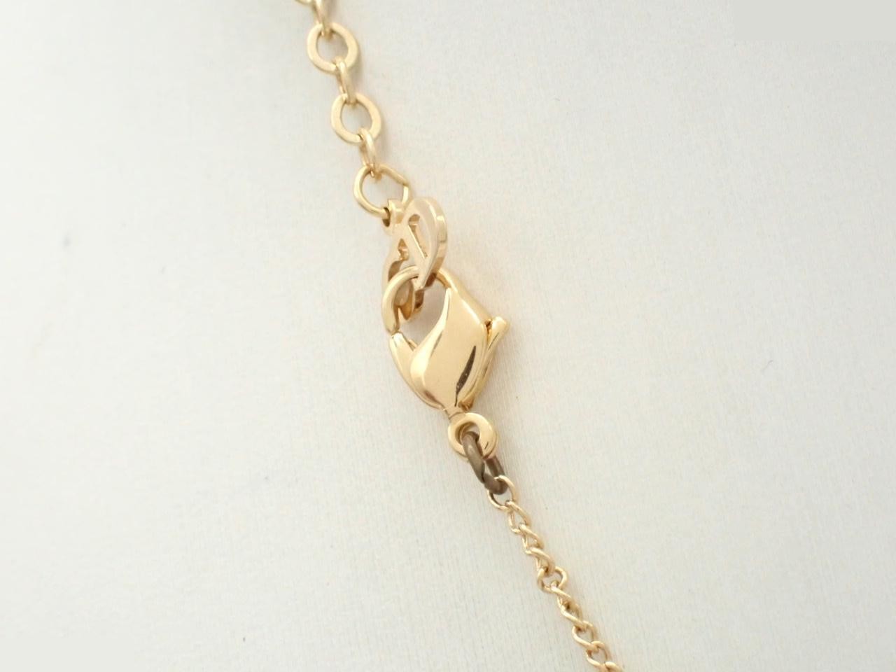 Gold necklace, chain approximately 46cm — view 2