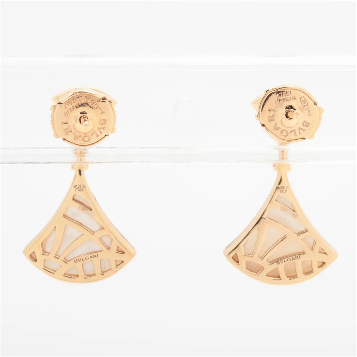 Diva's Dream Shell Diamond Earrings, 750 (PG), 5.9g, KYF36F. — view 2