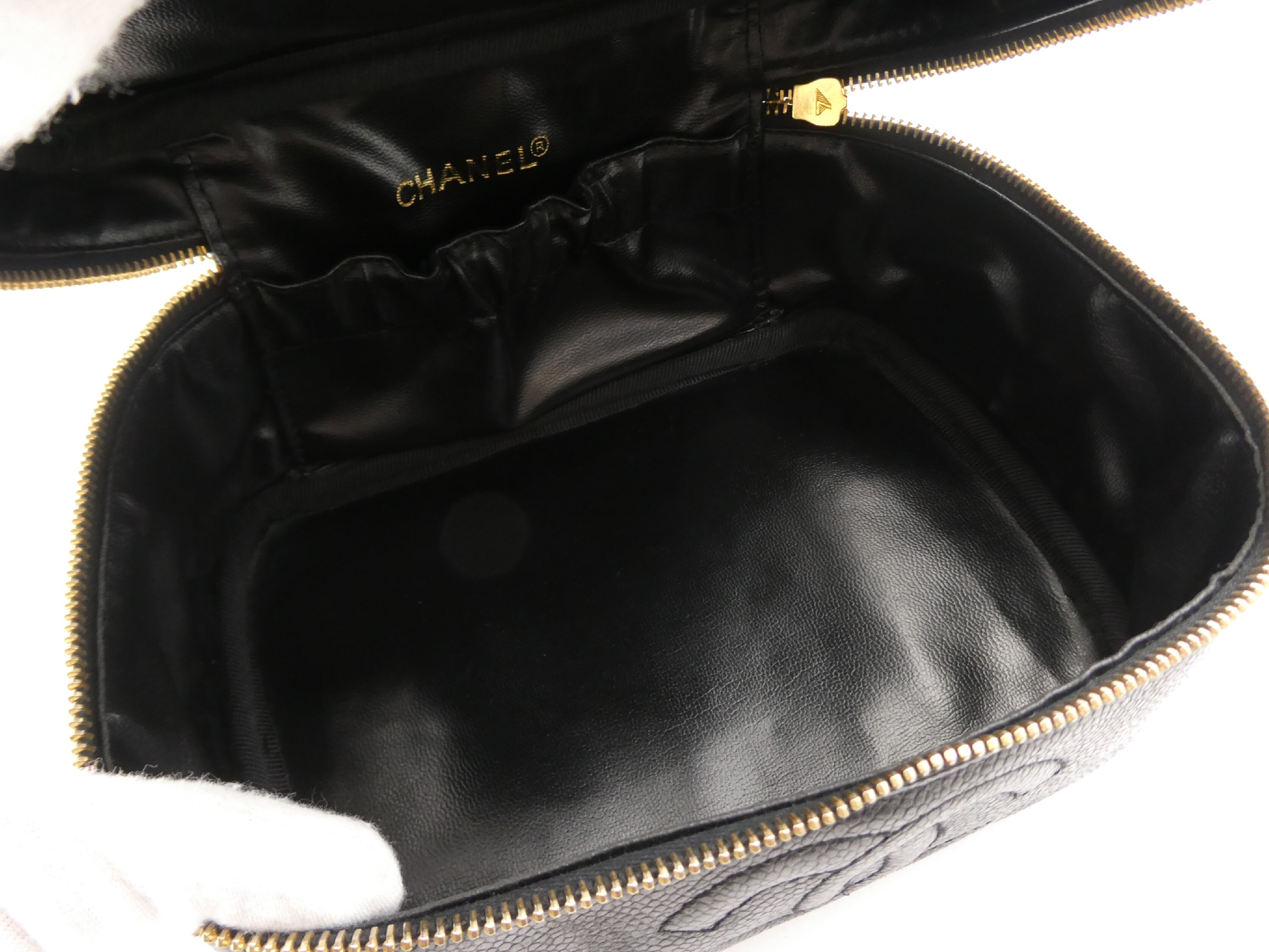 Coco Mark Caviar Skin Vanity Bag — view 7