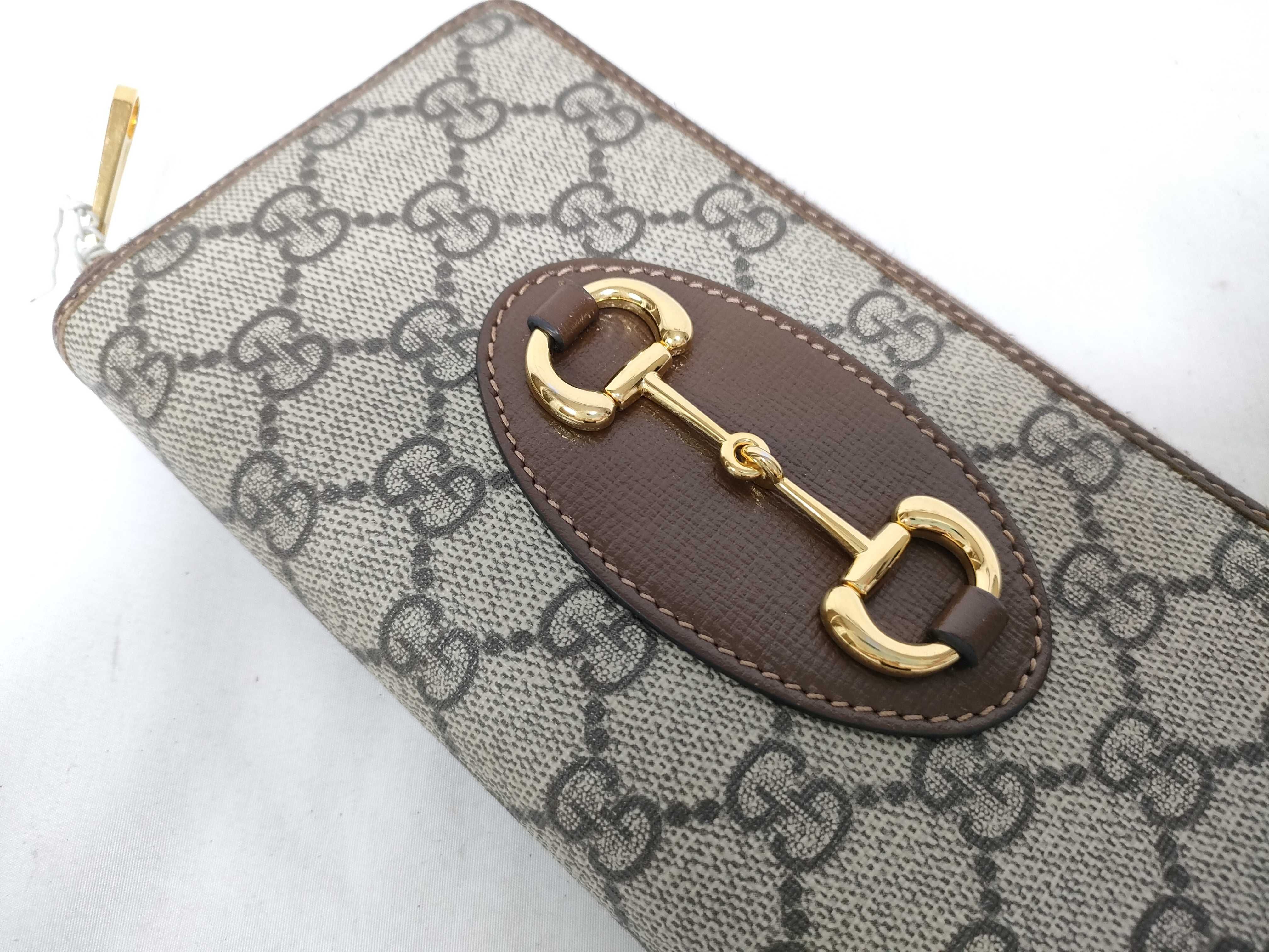 Horsebit Round Zipper Long Wallet (IY9118) — view 3