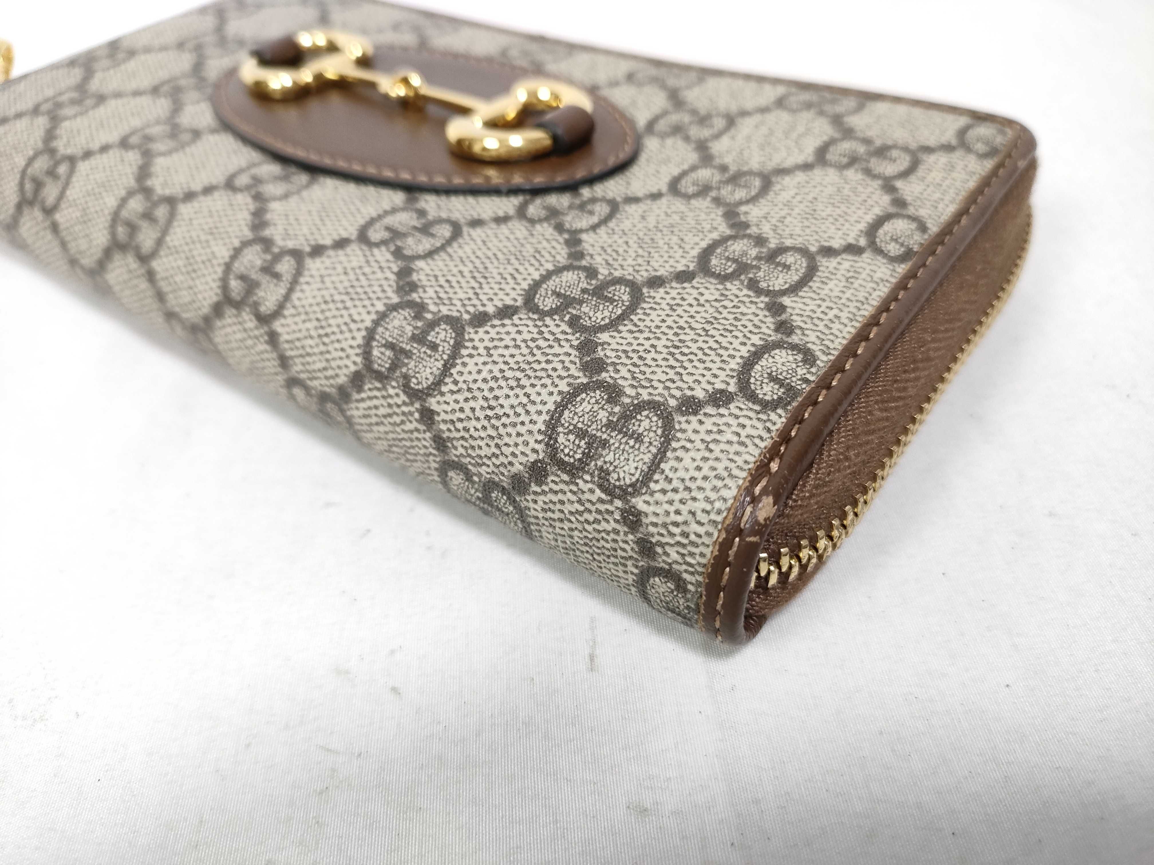 Horsebit Round Zipper Long Wallet (IY9118) — view 4