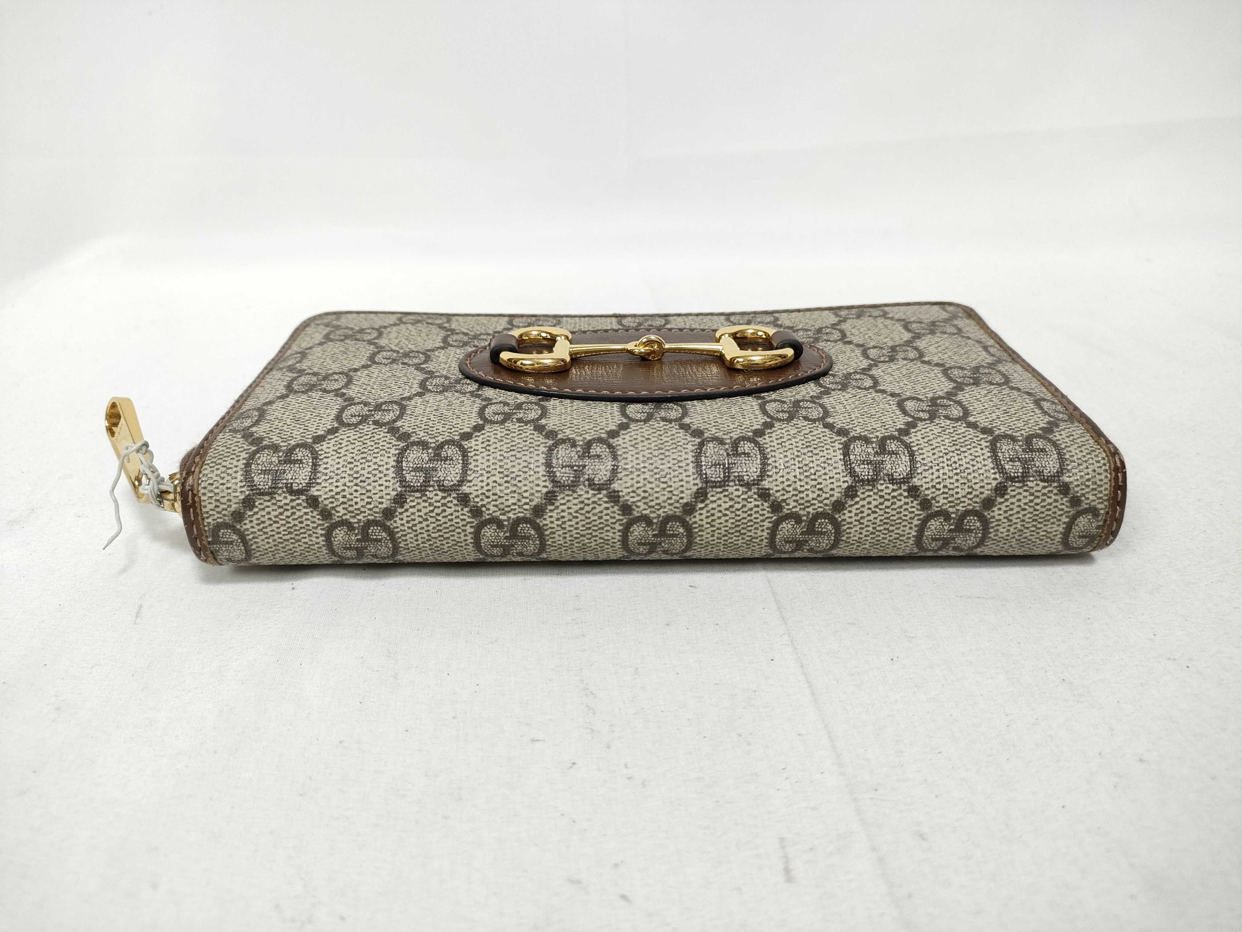 Horsebit Round Zipper Long Wallet (IY9118) — view 6