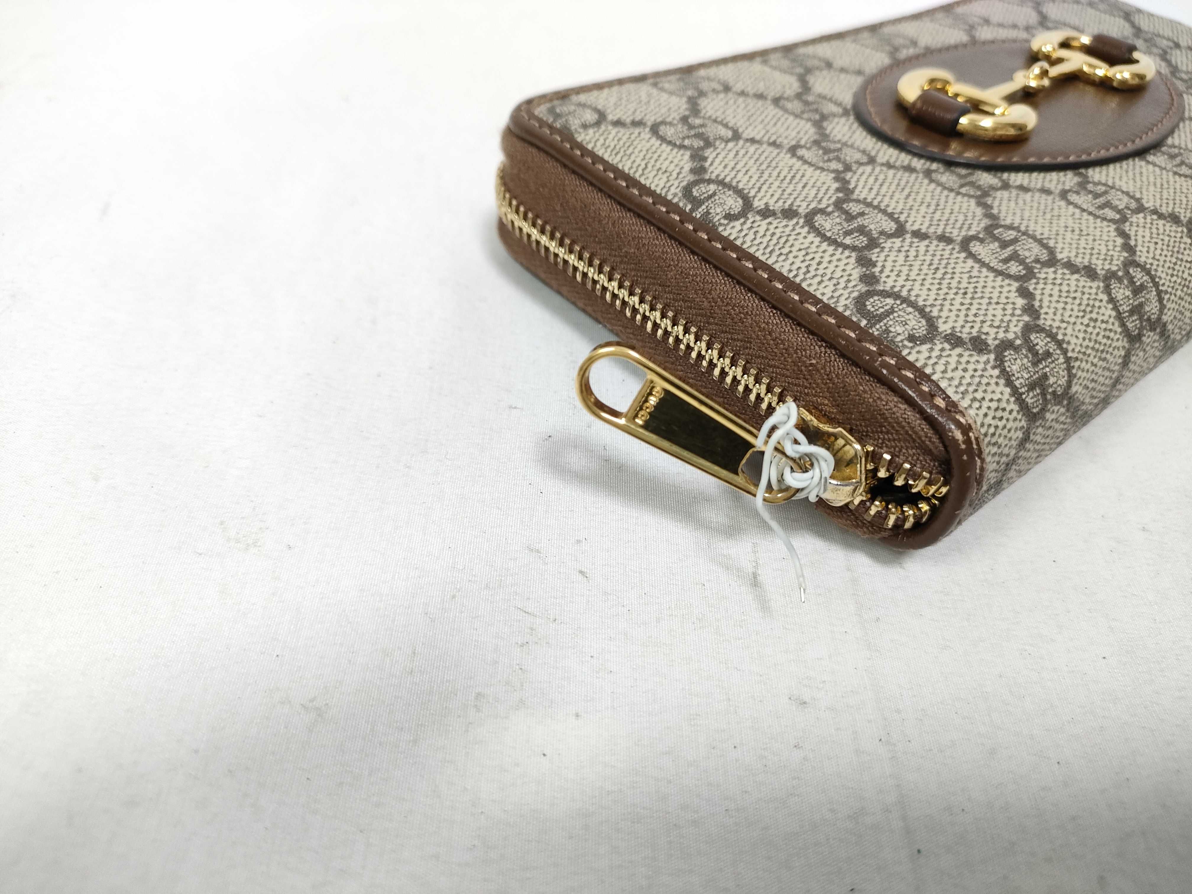 Horsebit Round Zipper Long Wallet (IY9118) — view 7