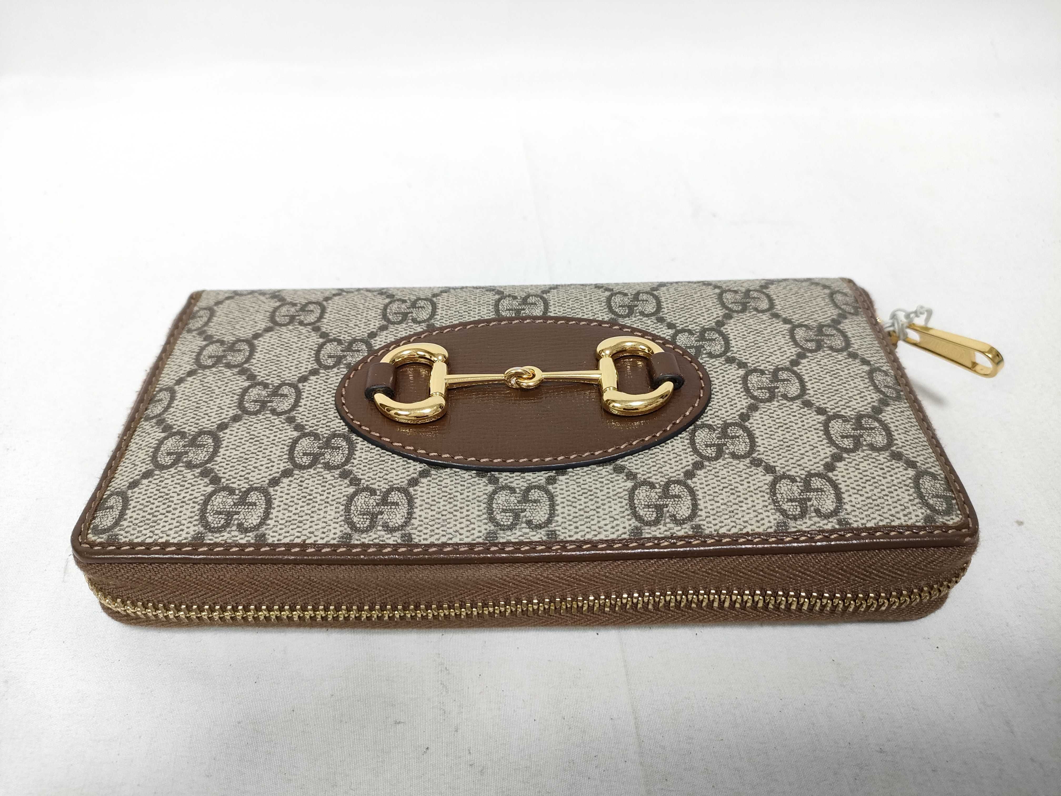 Horsebit Round Zipper Long Wallet (IY9118) — view 9