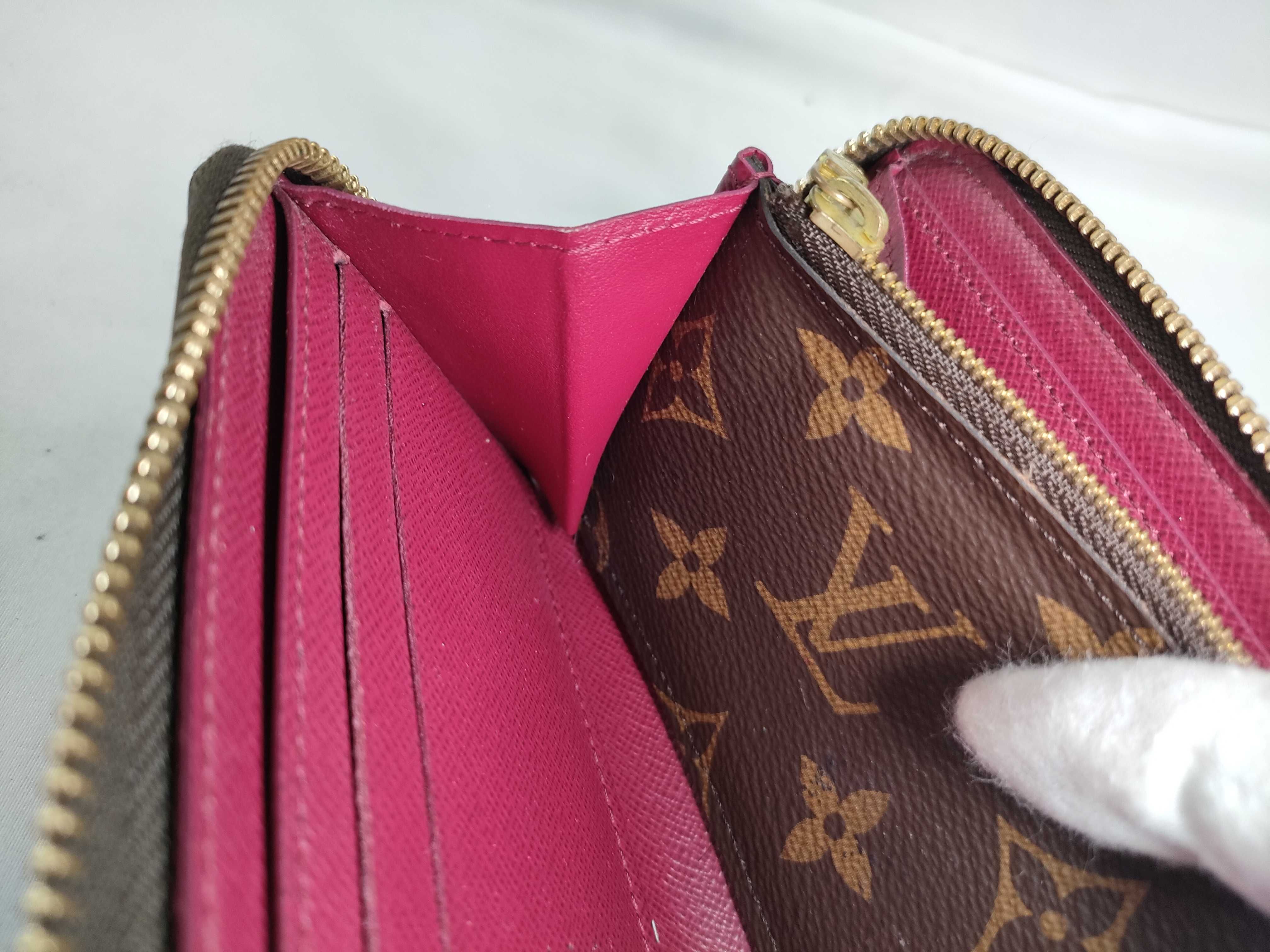 Monogram Portefeuille Clemence Fuchsia Wallet — view 9