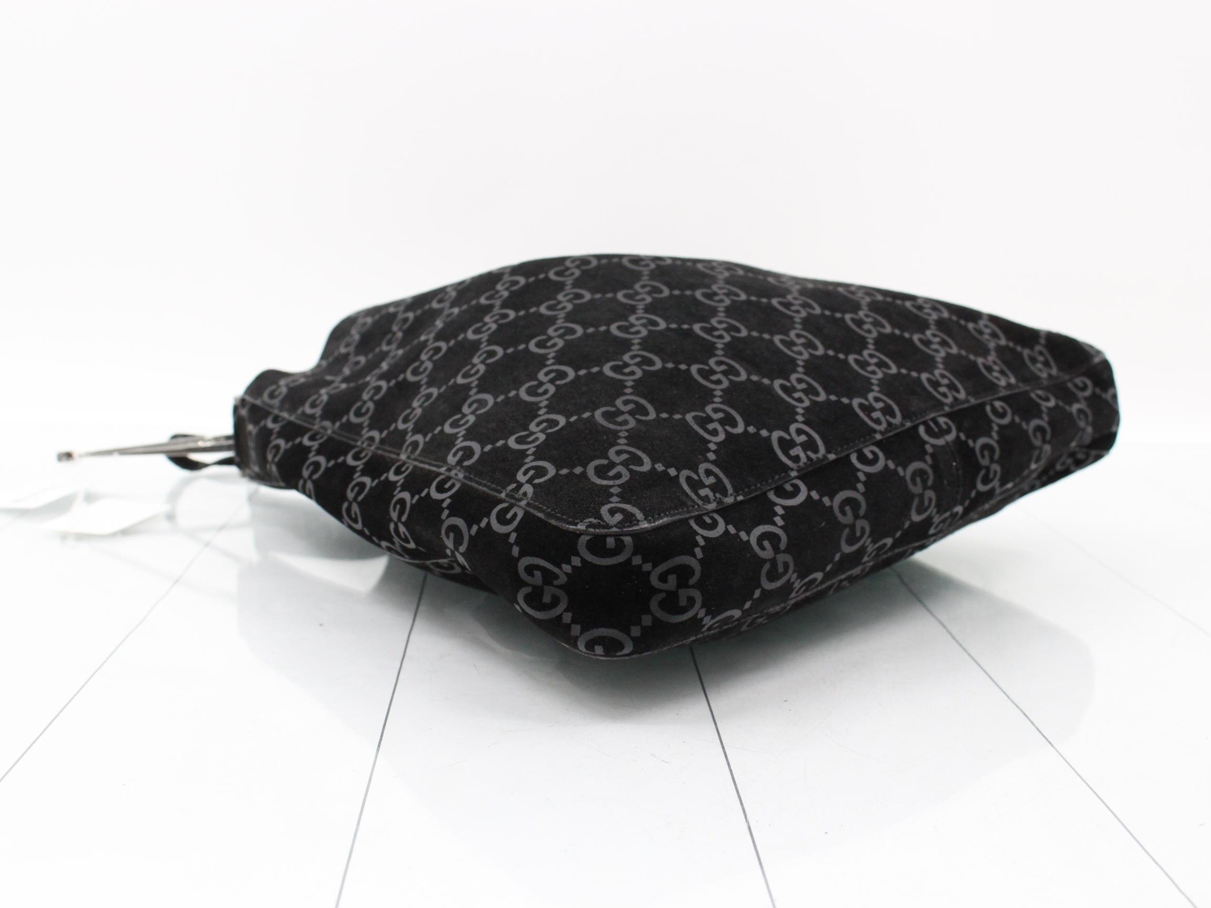 Suede GG pattern tote bag with pouch — view 5
