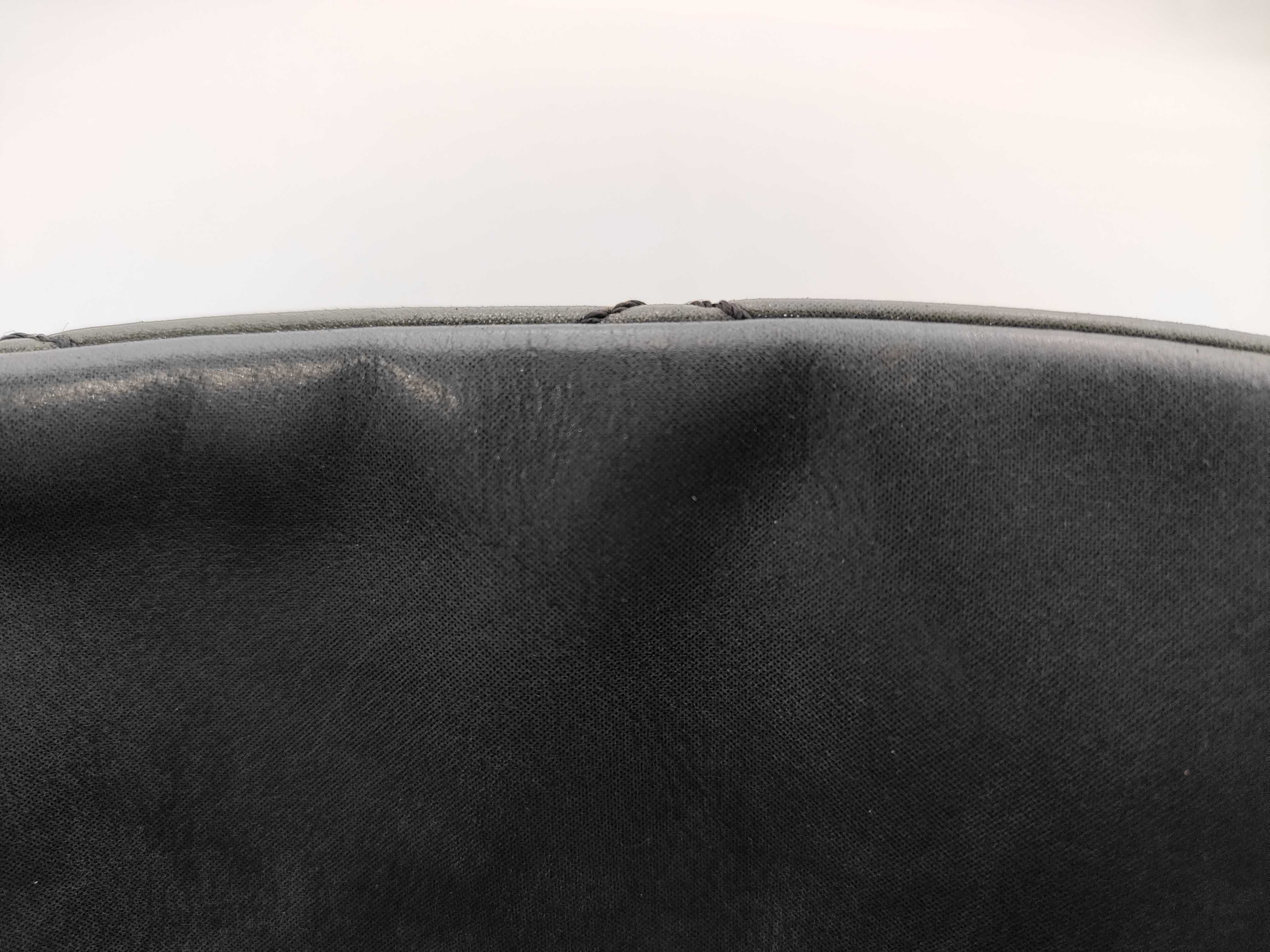 SG - Mademoiselle Lambskin Chain Shoulder Bag Gray Black Gold Metal Fitted Handbag — view 11