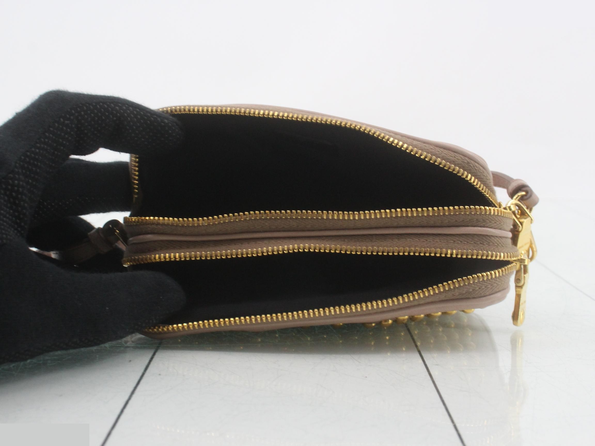 Accessory pouch with studs, pink — view 4