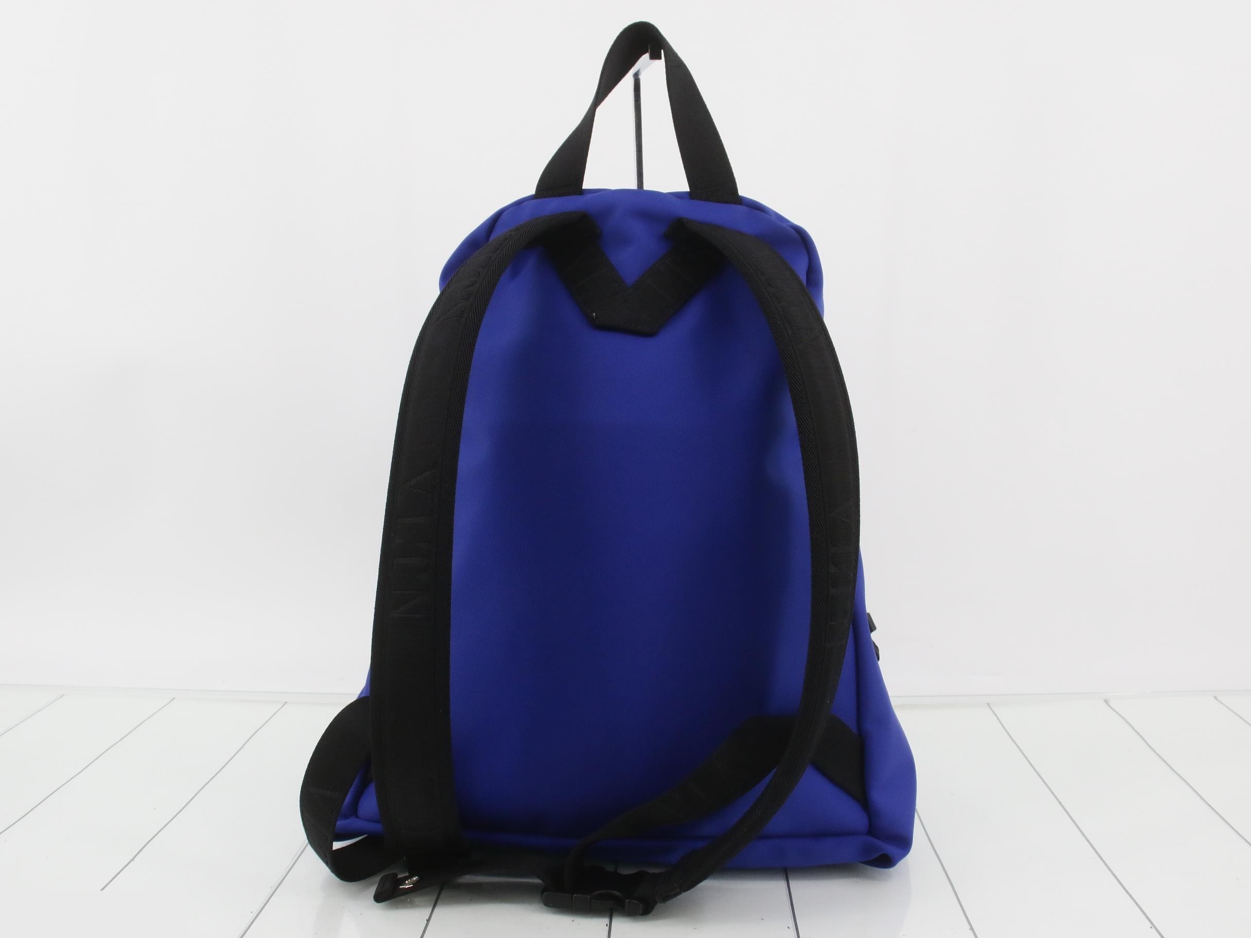 Backpack VLTN logo nylon blue — view 2