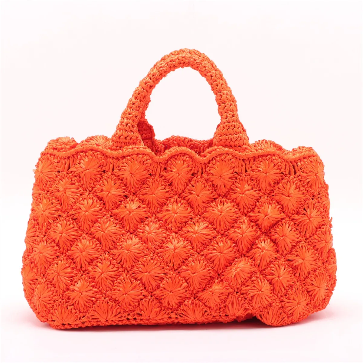 Raffia 2WAY Handbag Orange BN2888 — view 2