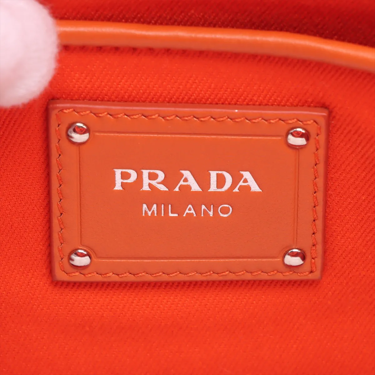 Raffia 2WAY Handbag Orange BN2888 — view 14