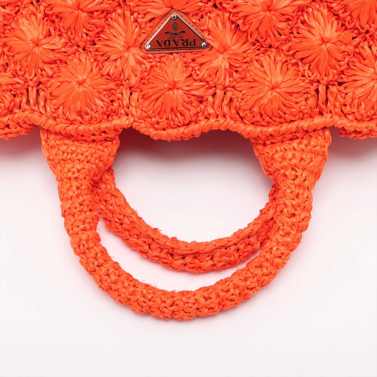 Raffia 2WAY Handbag Orange BN2888 — view 5