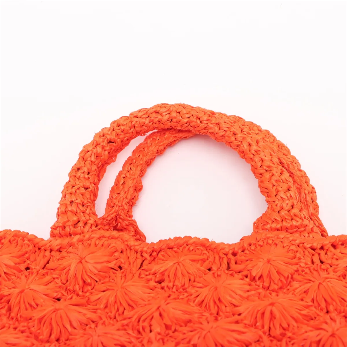Raffia 2WAY Handbag Orange BN2888 — view 6
