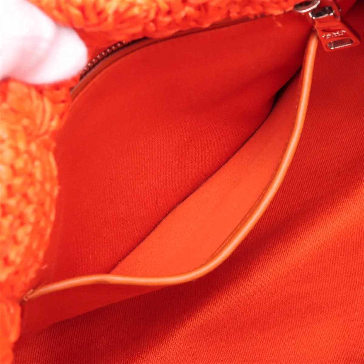 Raffia 2WAY Handbag Orange BN2888 — view 10