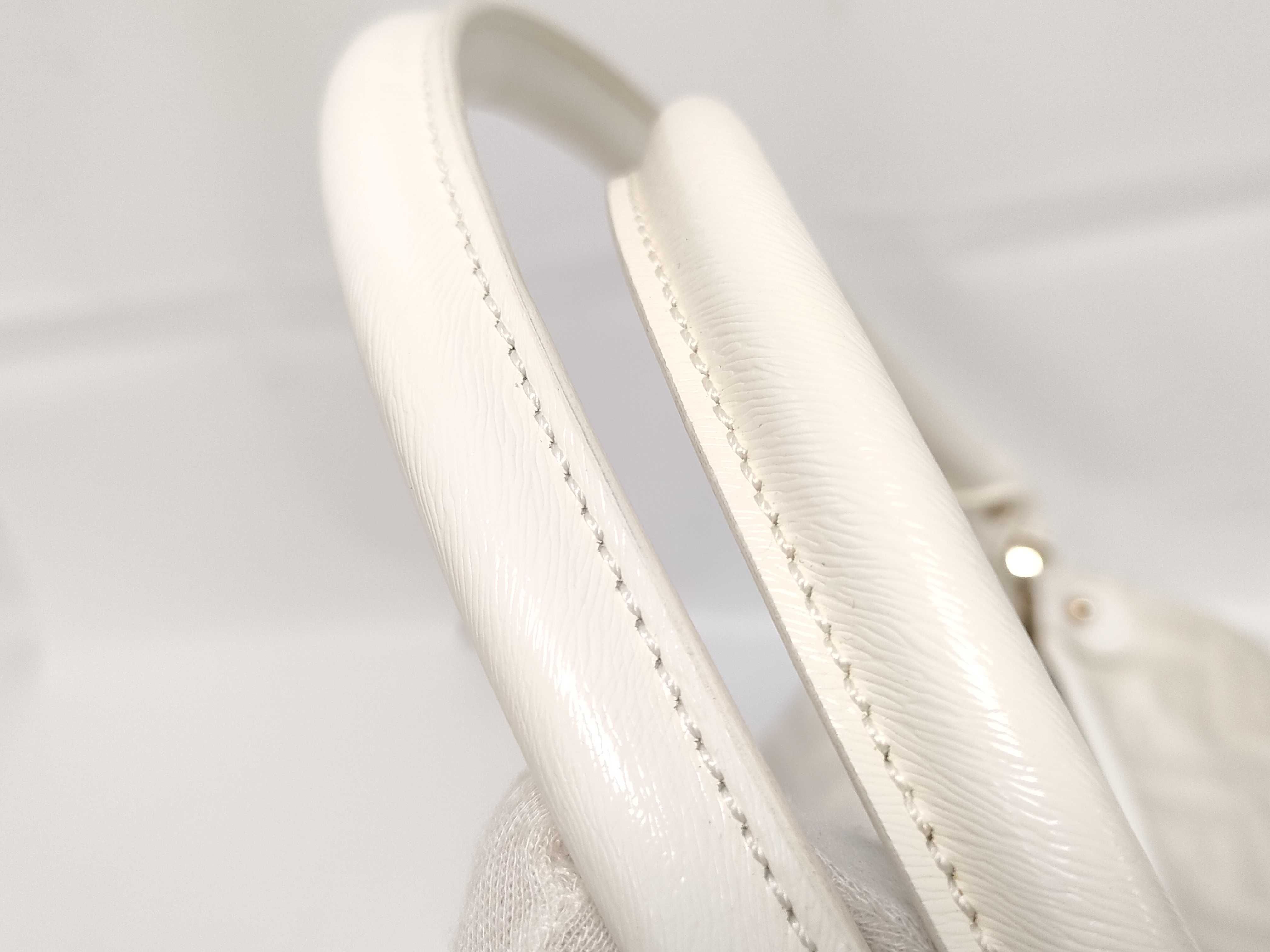 Zucca pattern Fendi Zucca PVC x Leather Shoulder Bag White Shoulder Bag — view 4