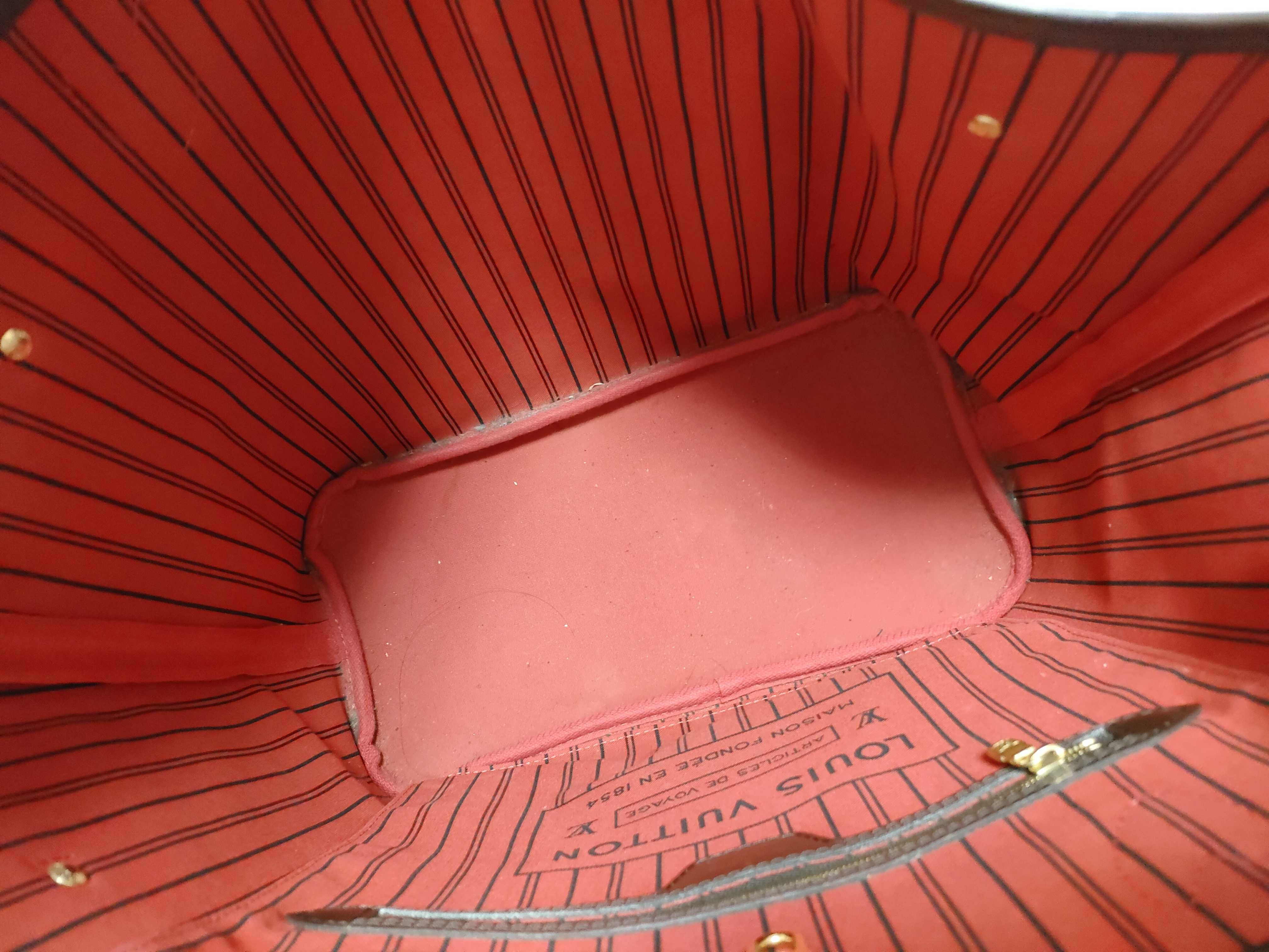Damier Vuitton Neverfull MM N40599 Tote Bag — view 9