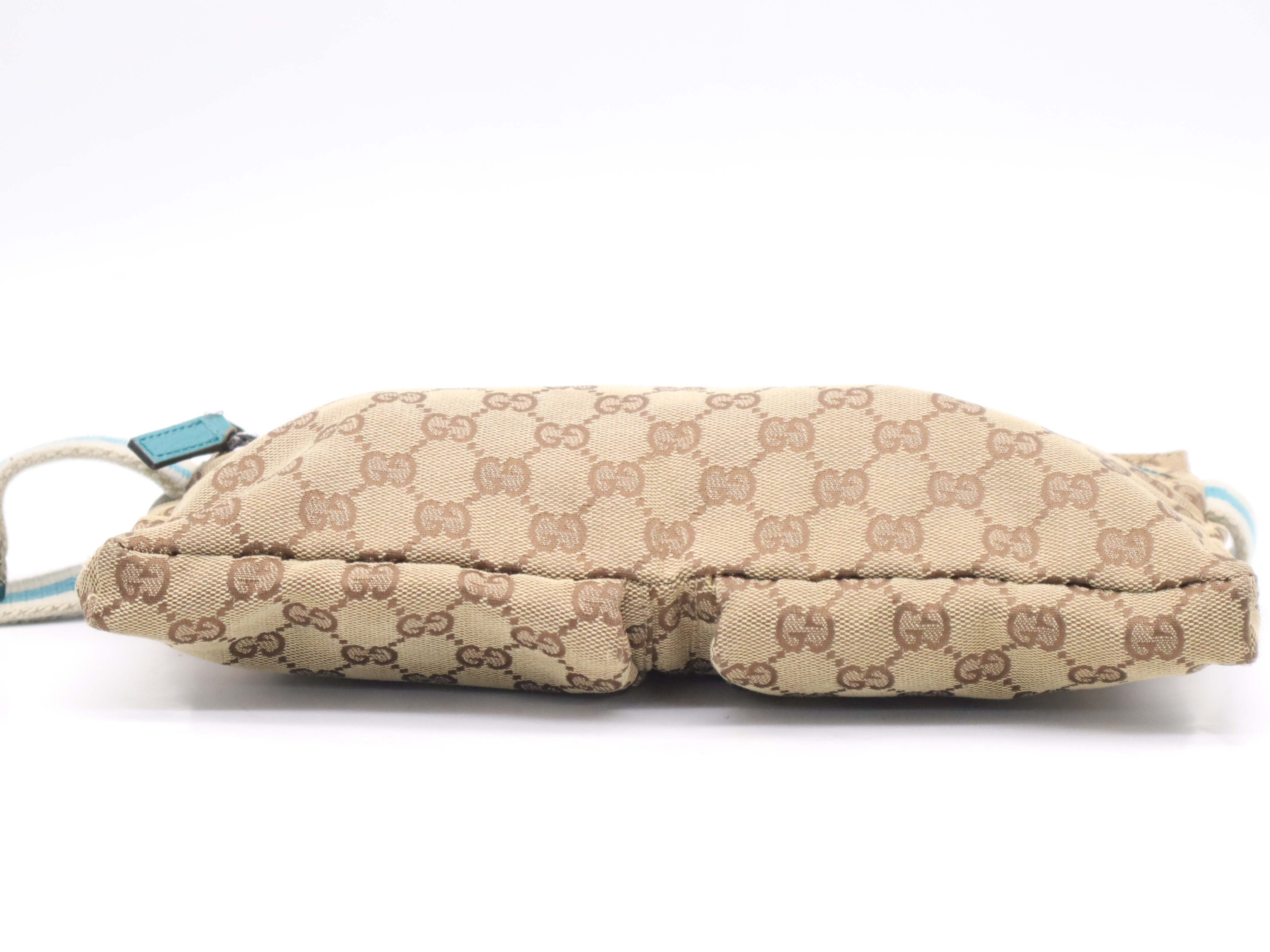 28566GG Canvas Body Bag, Beige — view 4