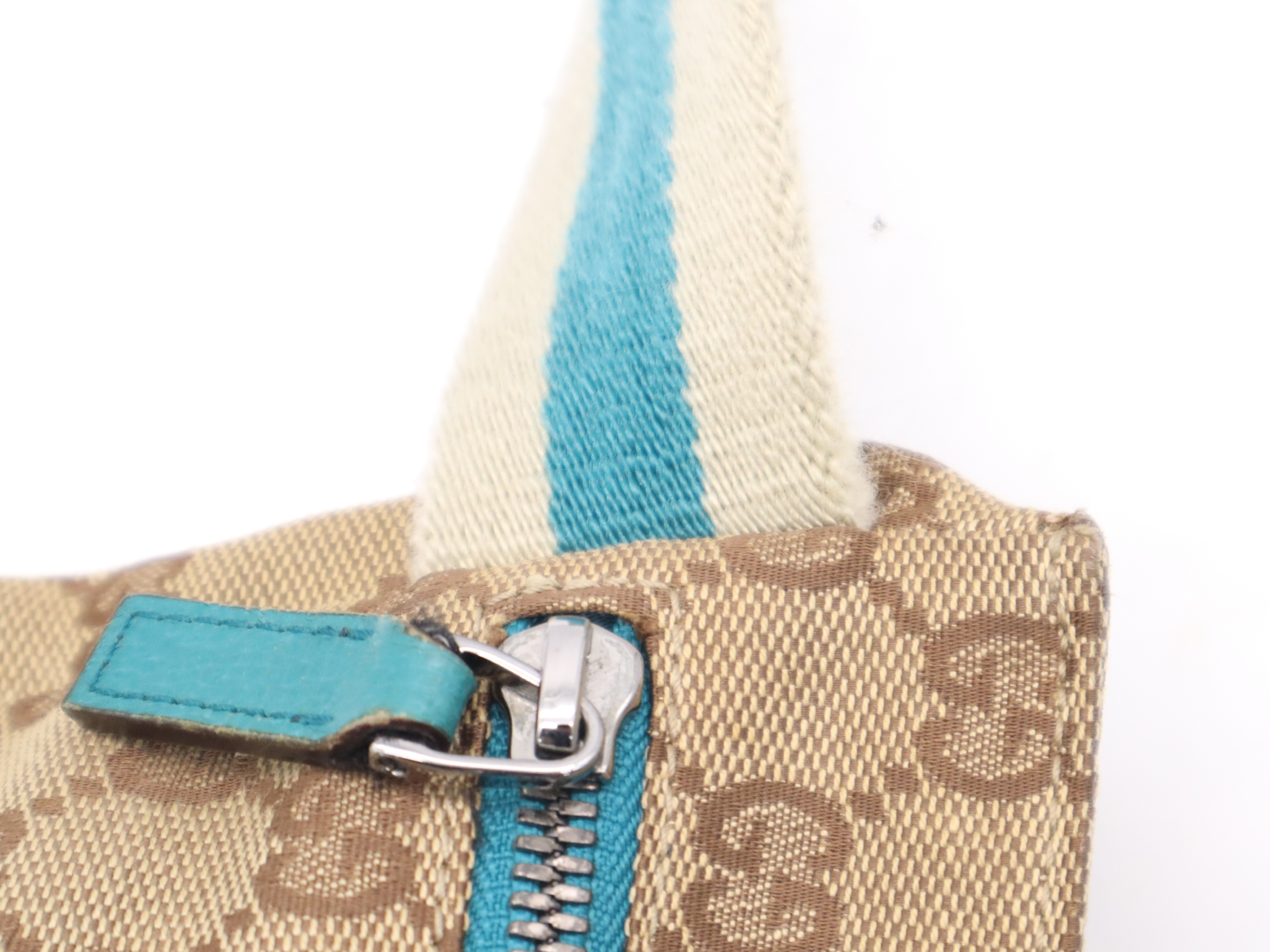 28566GG Canvas Body Bag, Beige — view 8