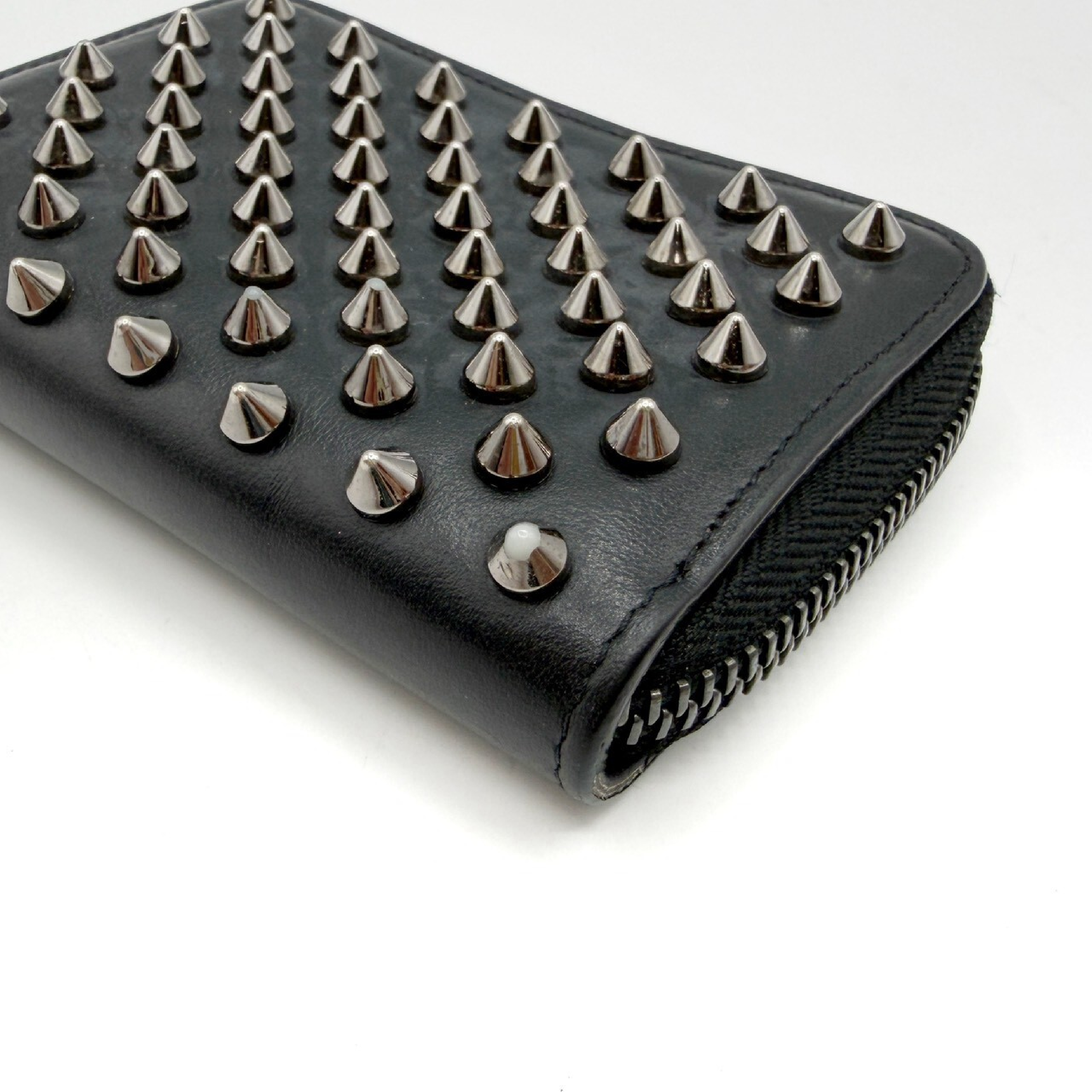 Panettone Leather Studded Coin Case — view 4