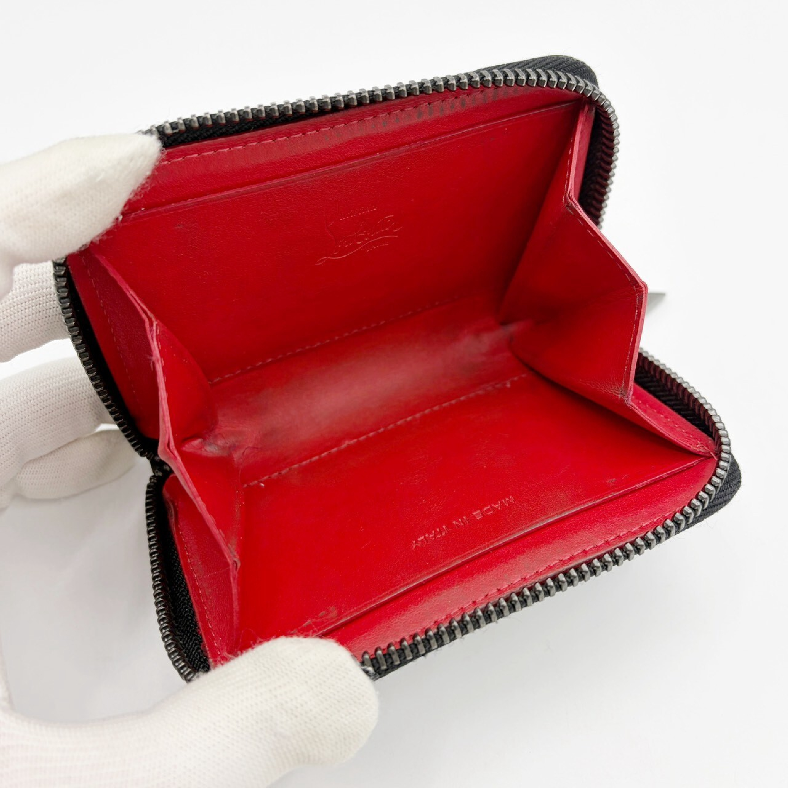 Panettone Leather Studded Coin Case — view 7