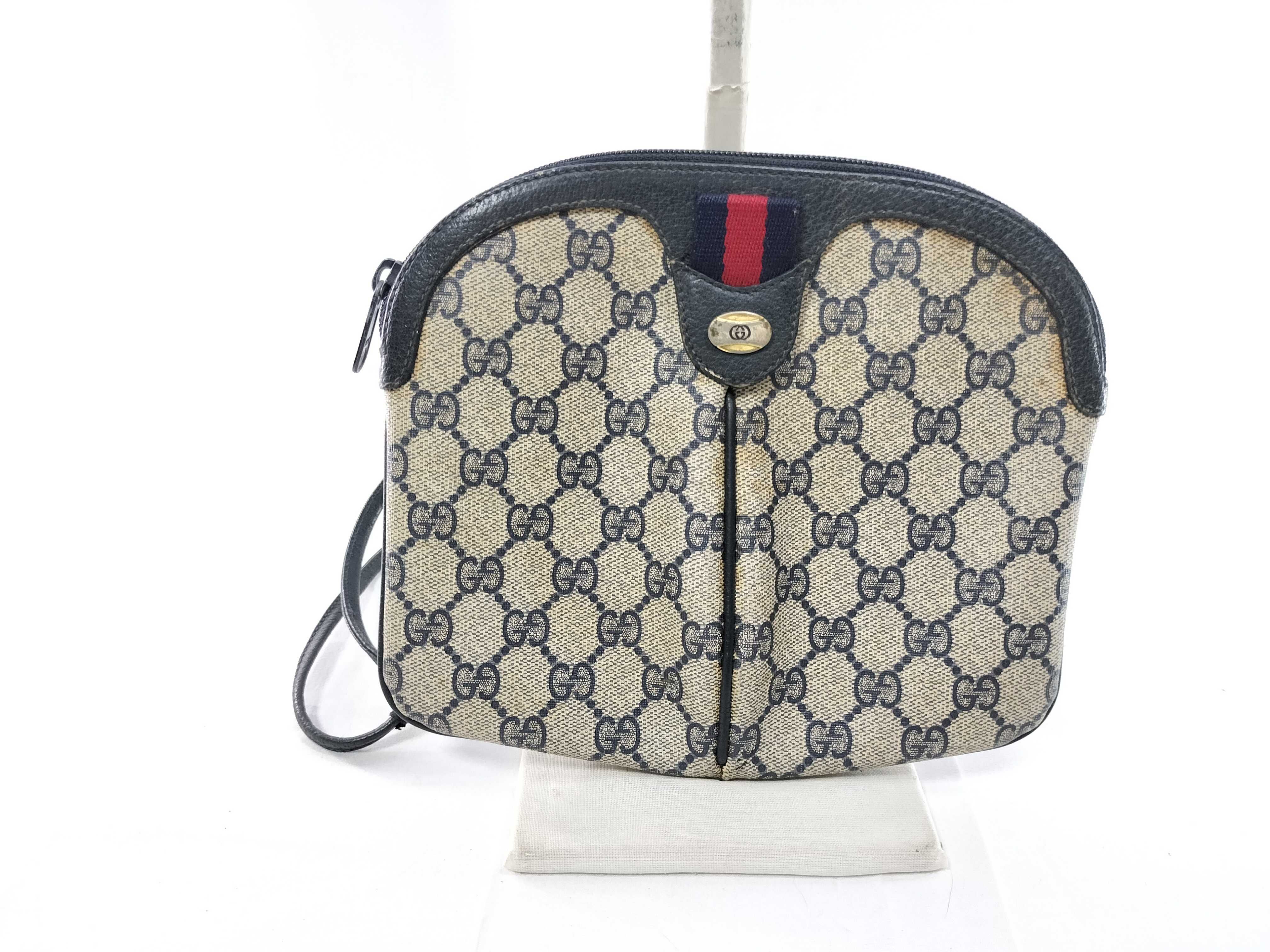 GG Supreme Sherry Shoulder Bag 904 02 047 Navy Shoulder Bag