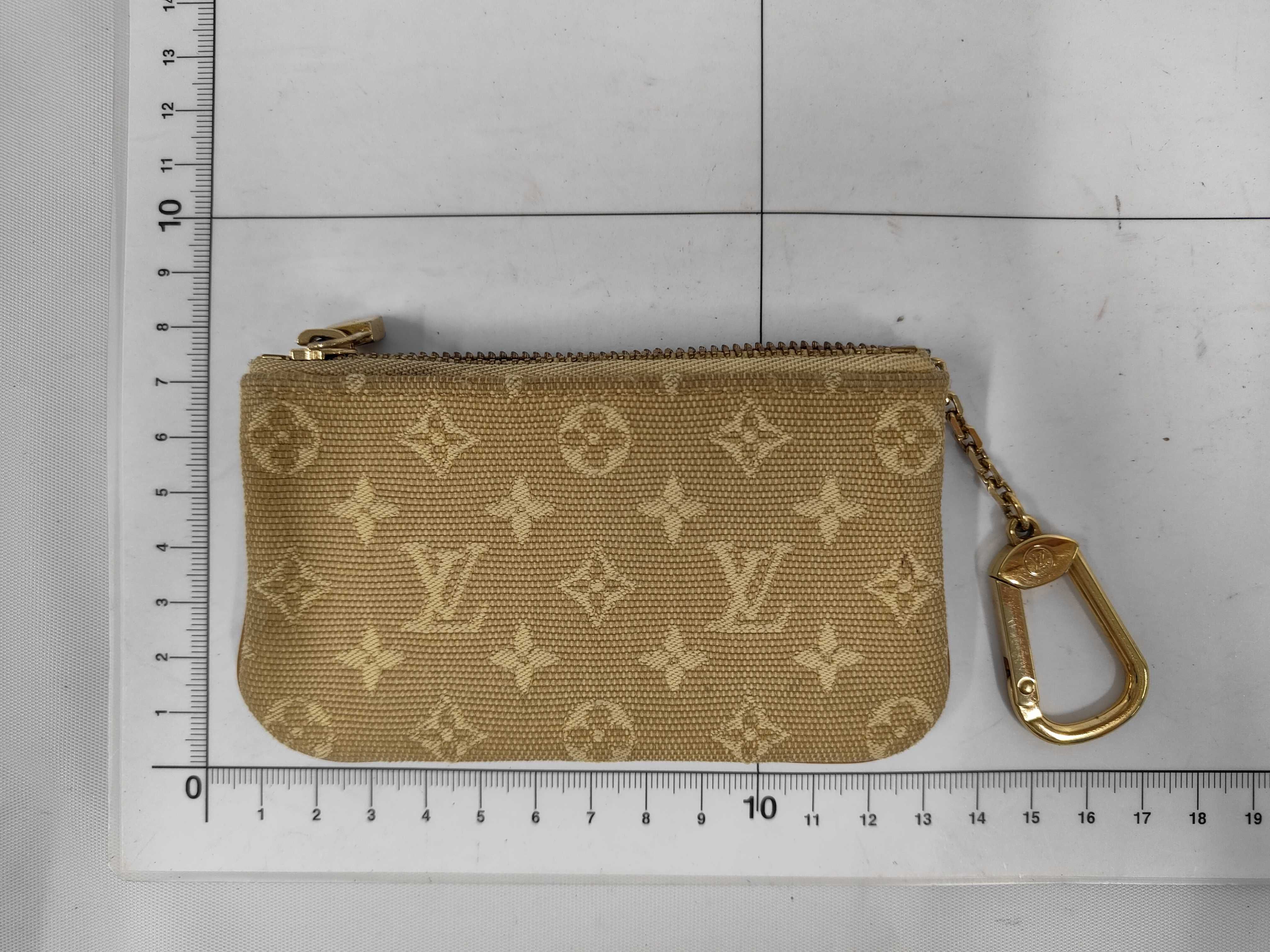 M92438 Monogram Mini Pochette Clé Beige Coin Case — view 2