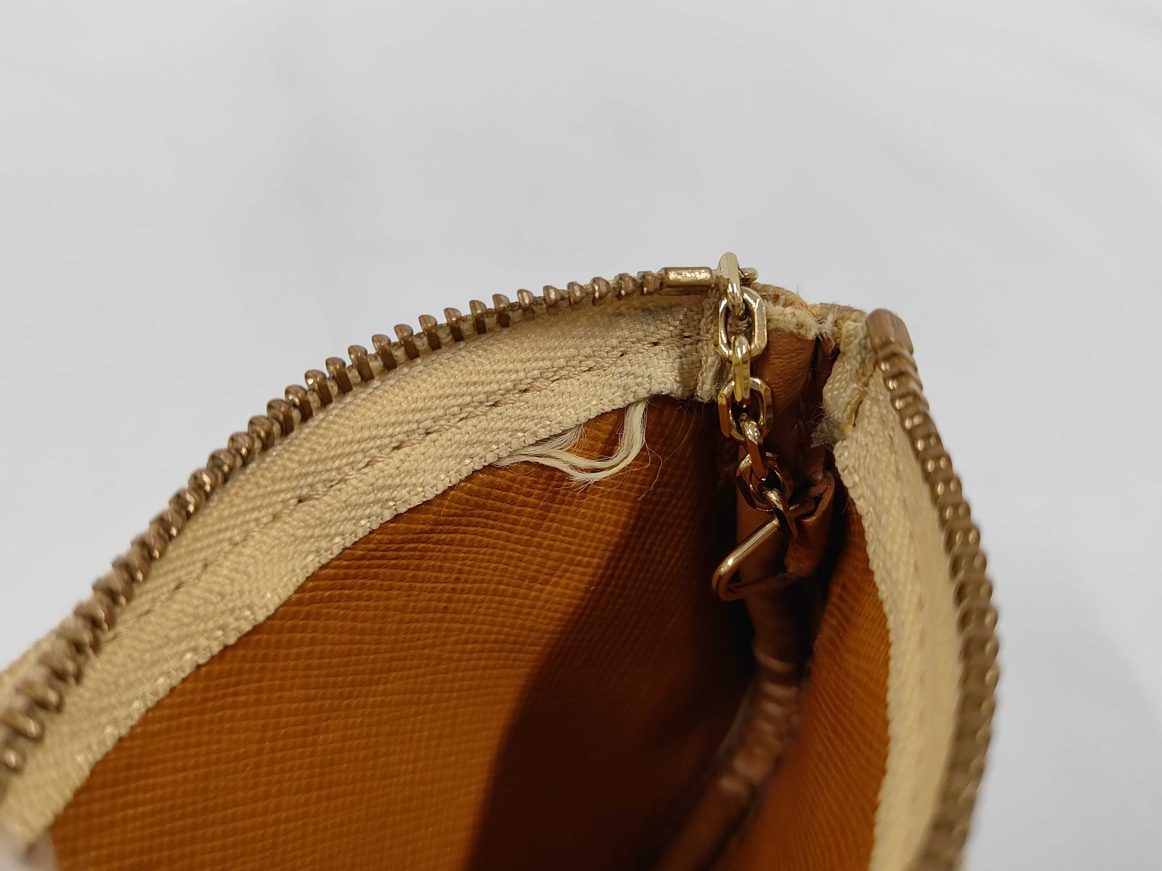 M92438 Monogram Mini Pochette Clé Beige Coin Case — view 7