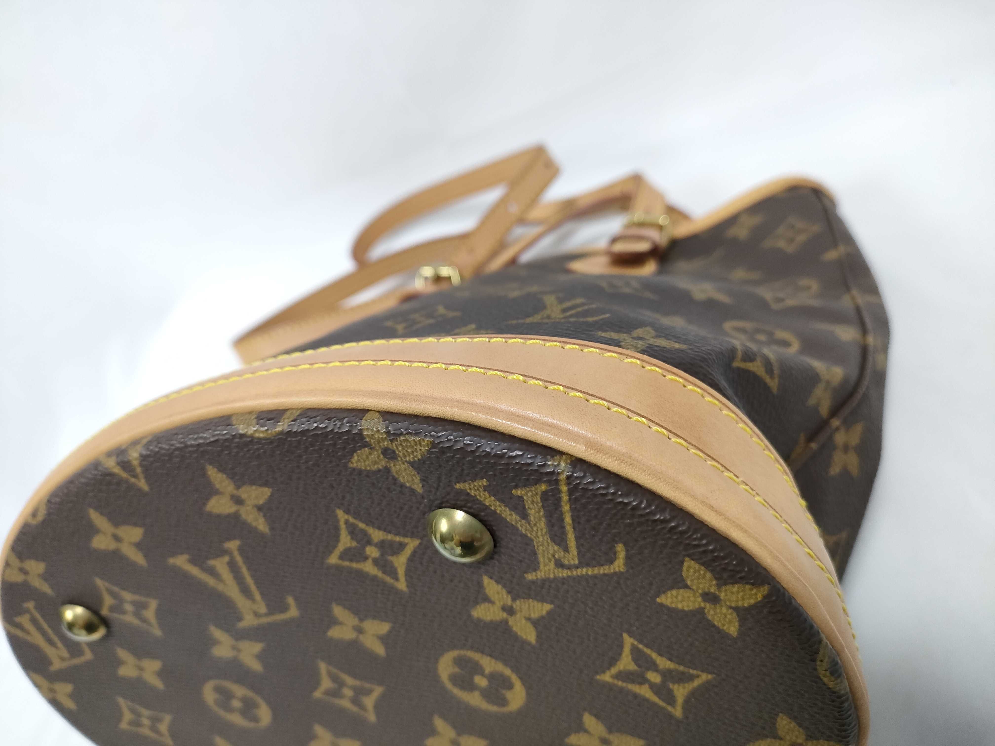 Monogram Louis Vuitton M42238 Bucket PM FL0021 Tote Bag Shoulder Bag Monogram Tote Bag with Pouch — view 4