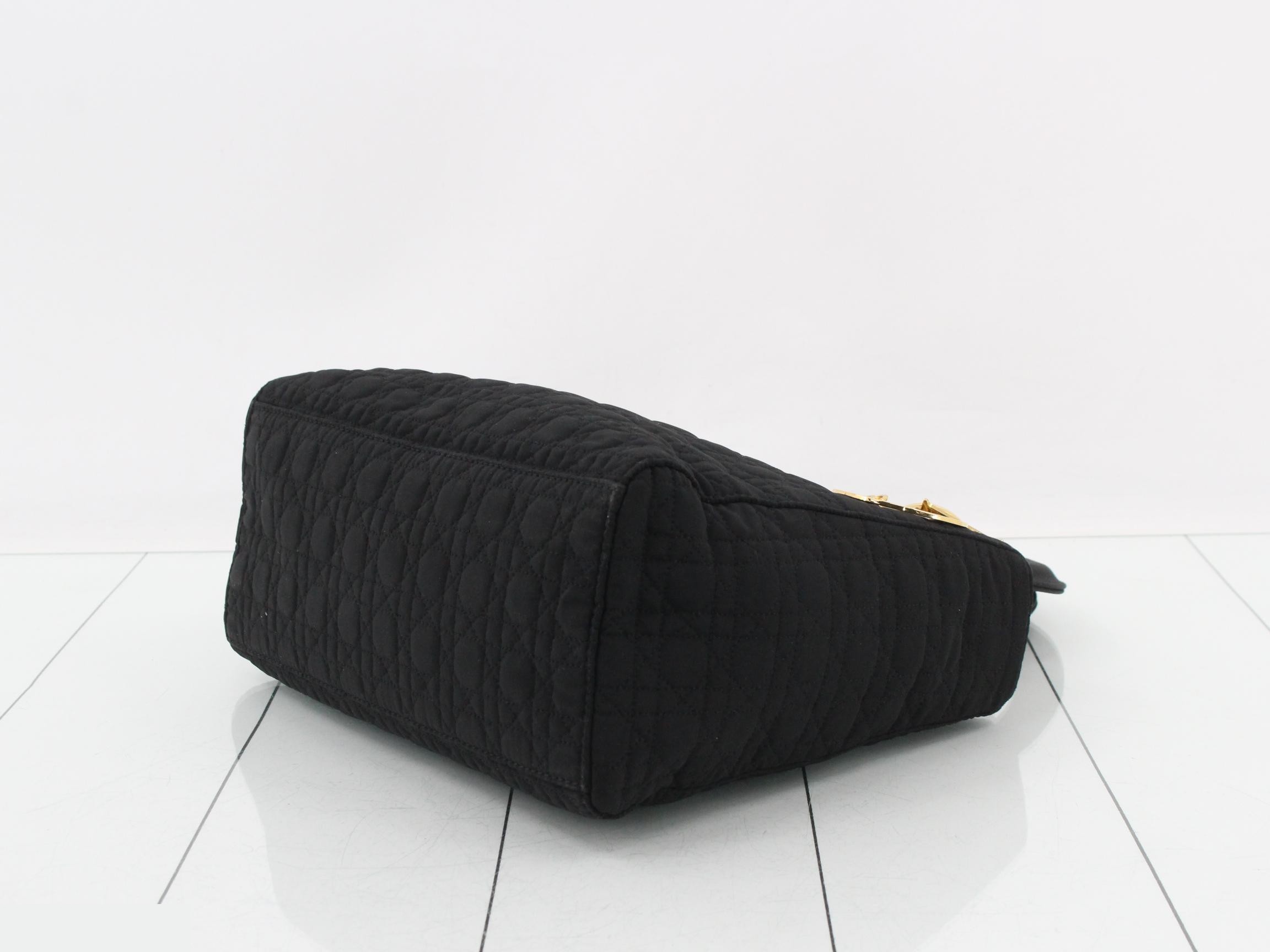 Lady Dior Cannage Nylon Handbag — view 6