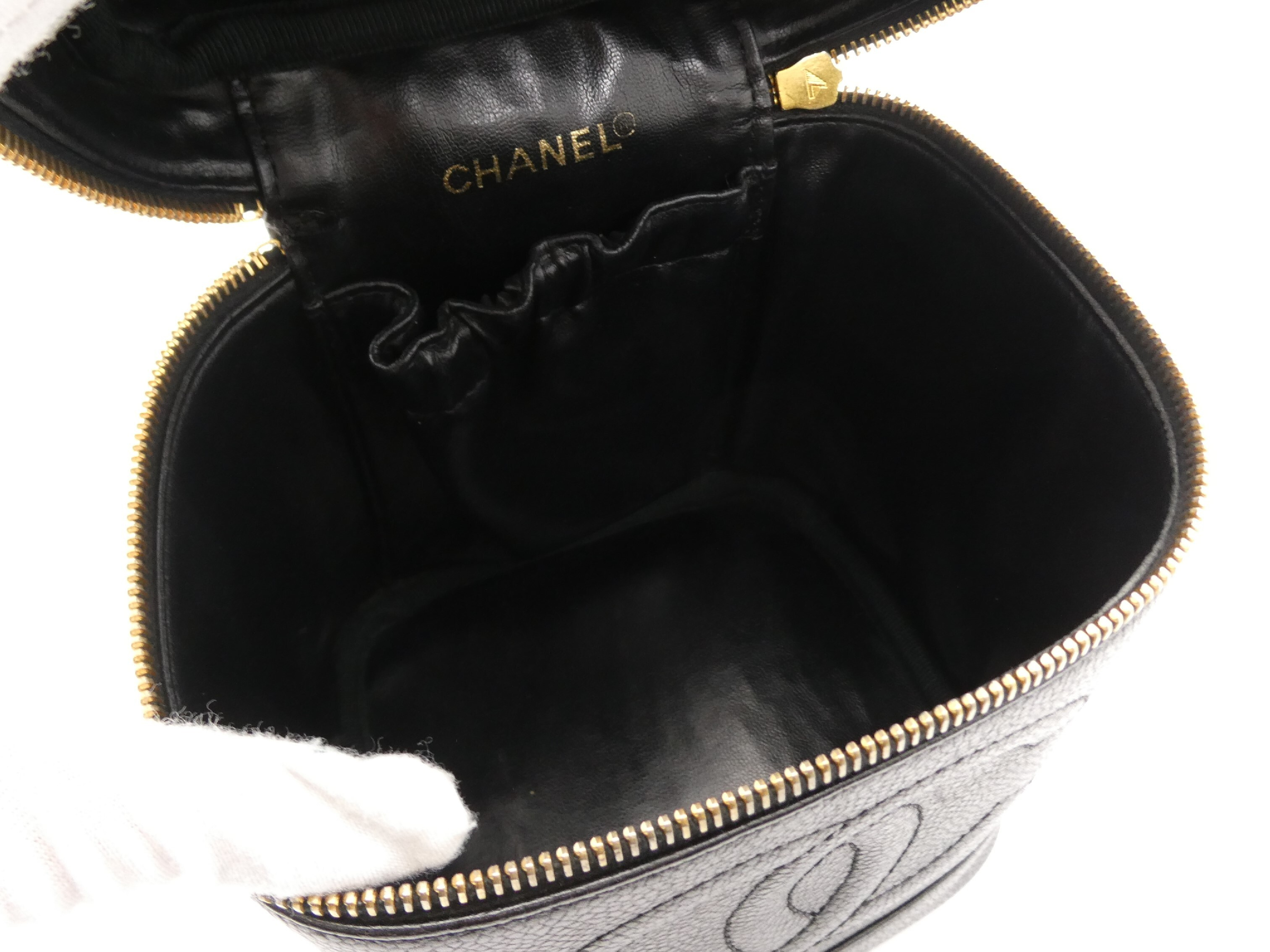 Coco Mark Caviar Skin Vanity Bag — view 7