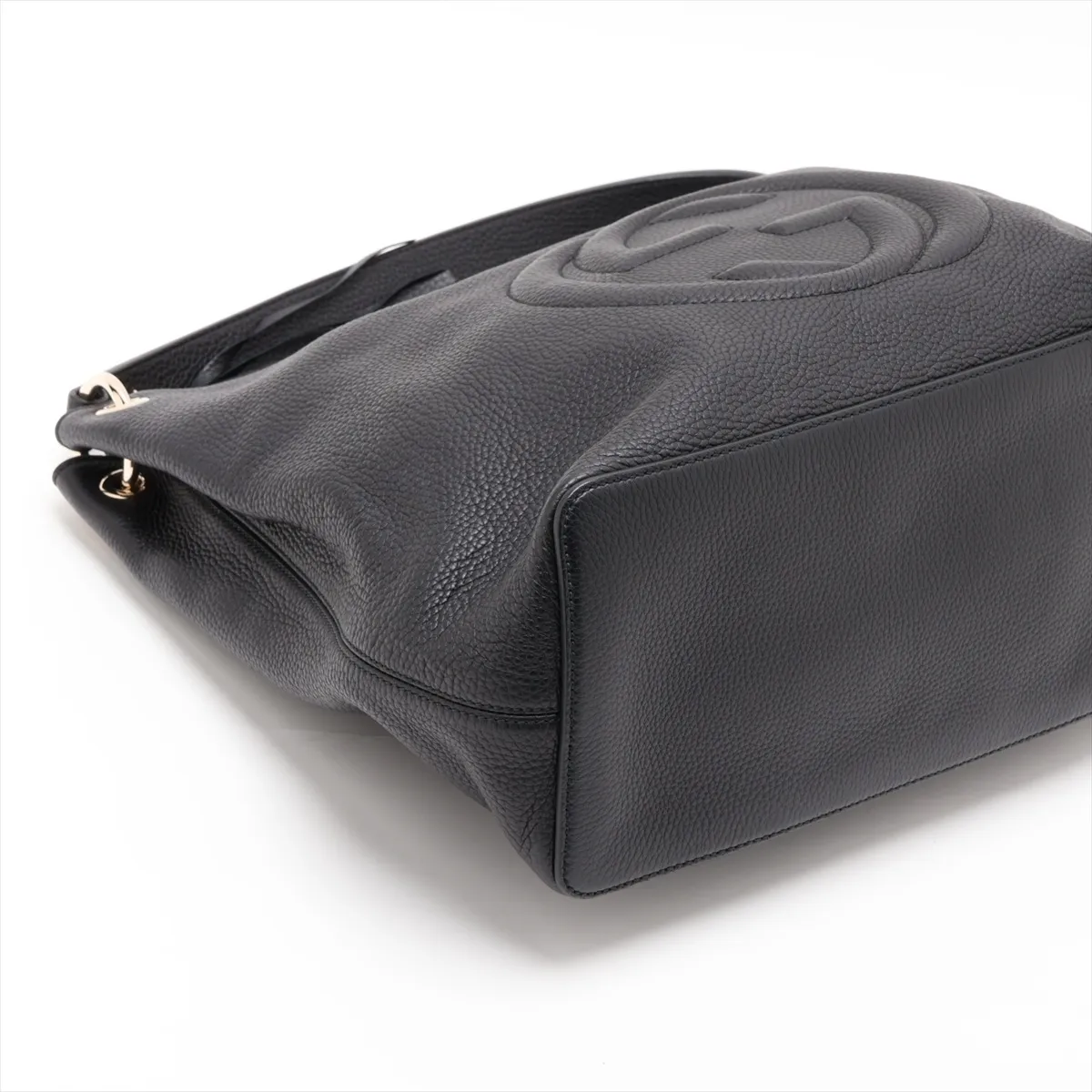 Soho Leather 2-Way Shoulder Bag, Black, 408825 — view 4