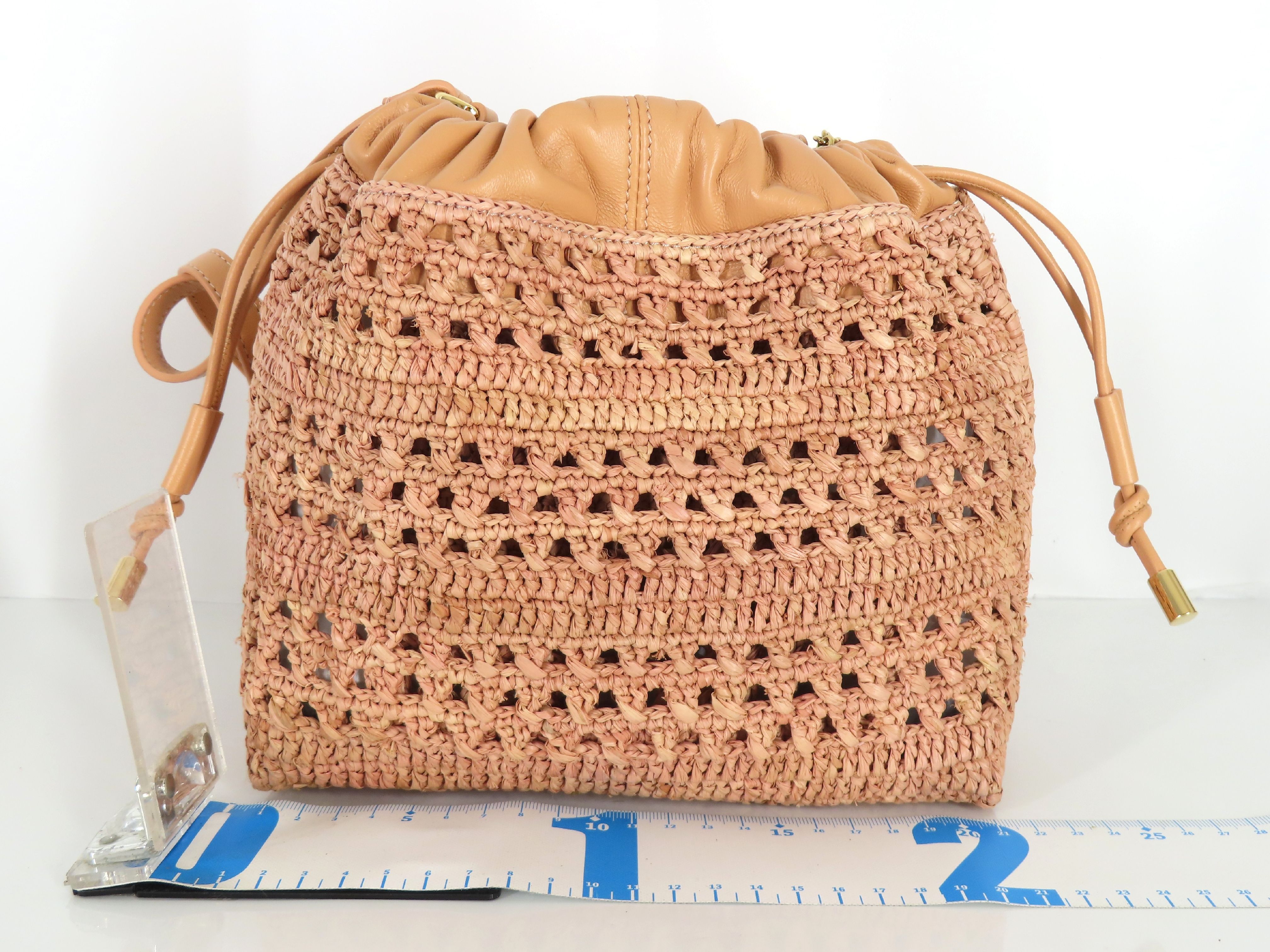 Summer Banana Mini Drawstring Shoulder Bag (Pink) — view 2