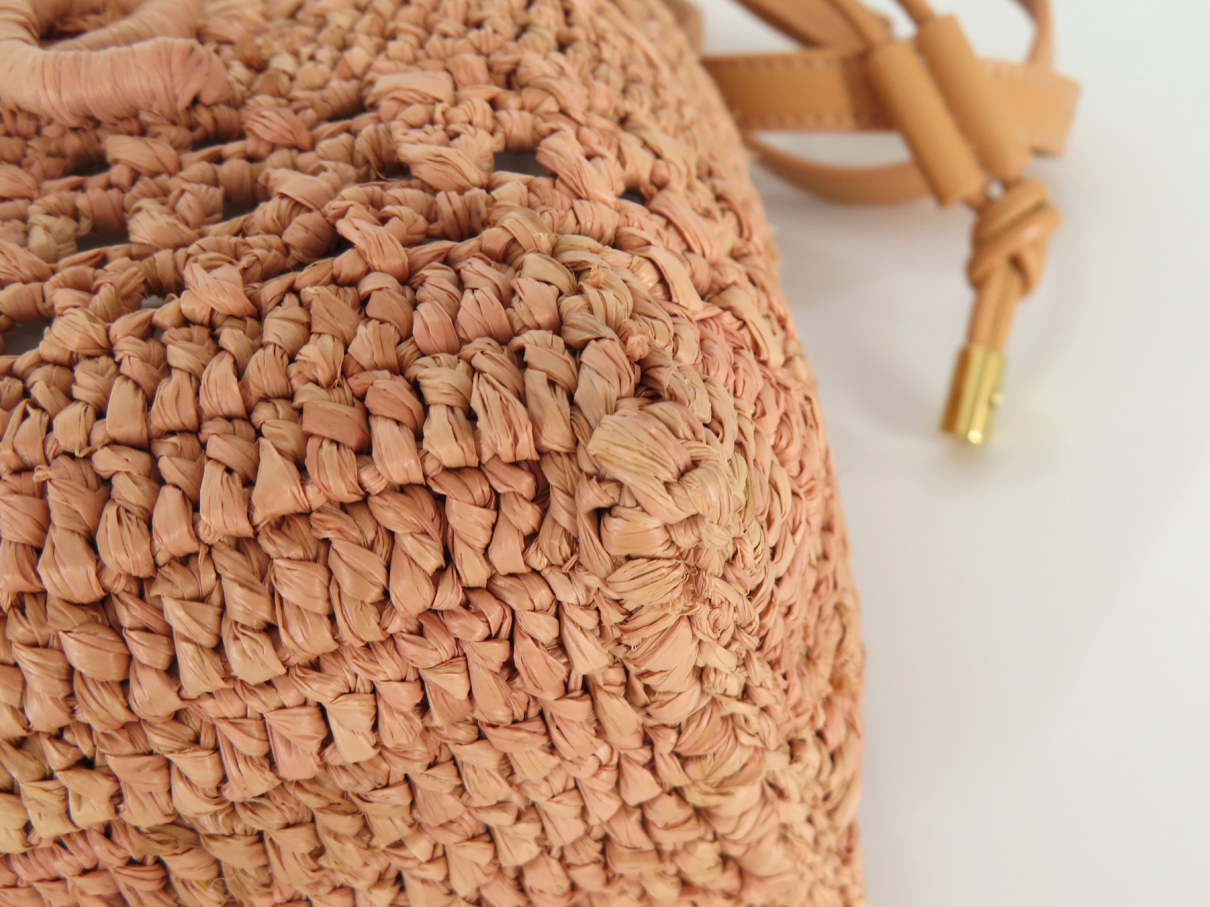 Summer Banana Mini Drawstring Shoulder Bag (Pink) — view 6