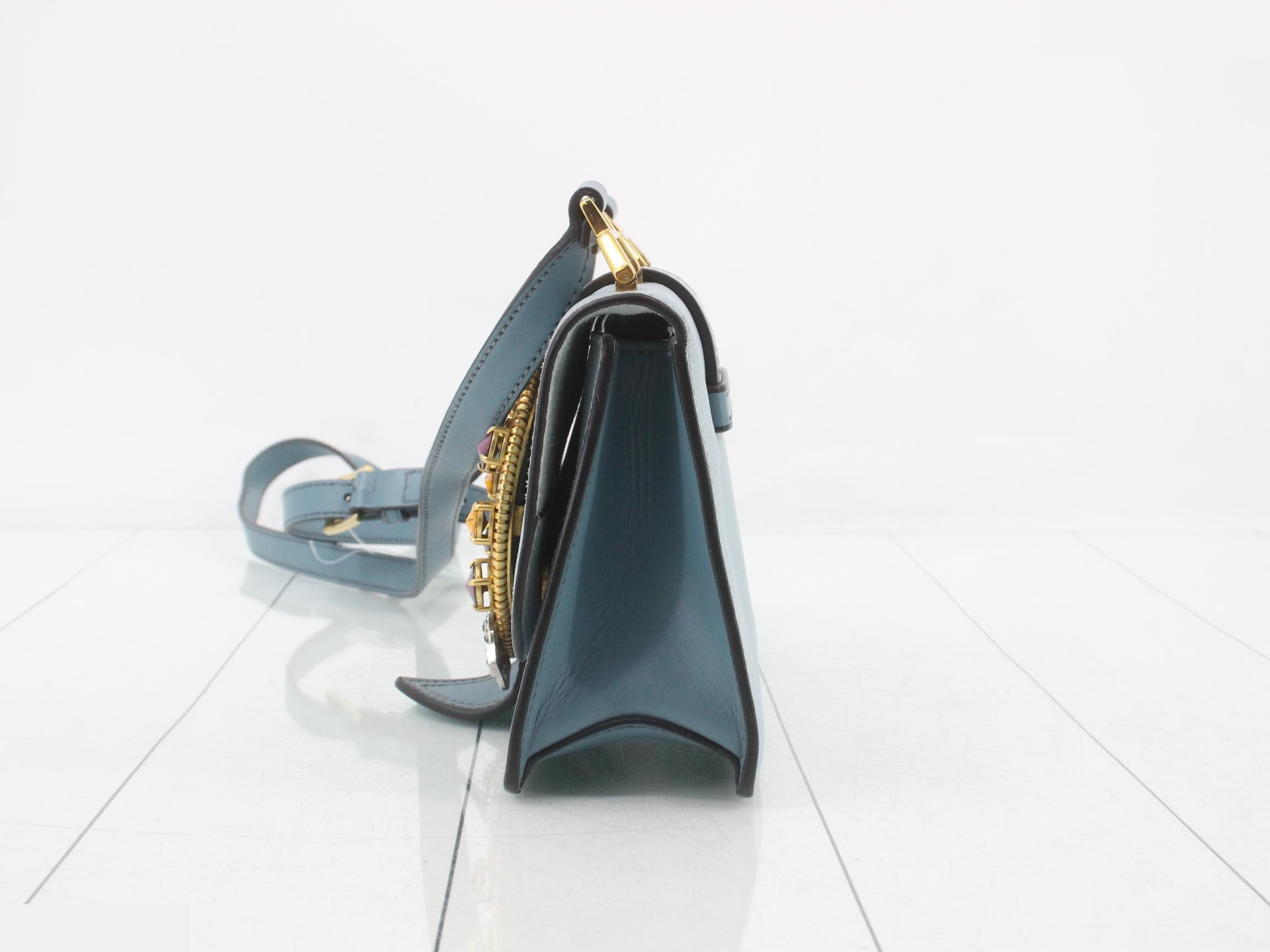 Madras Crystal Leather Shoulder Bag — view 3