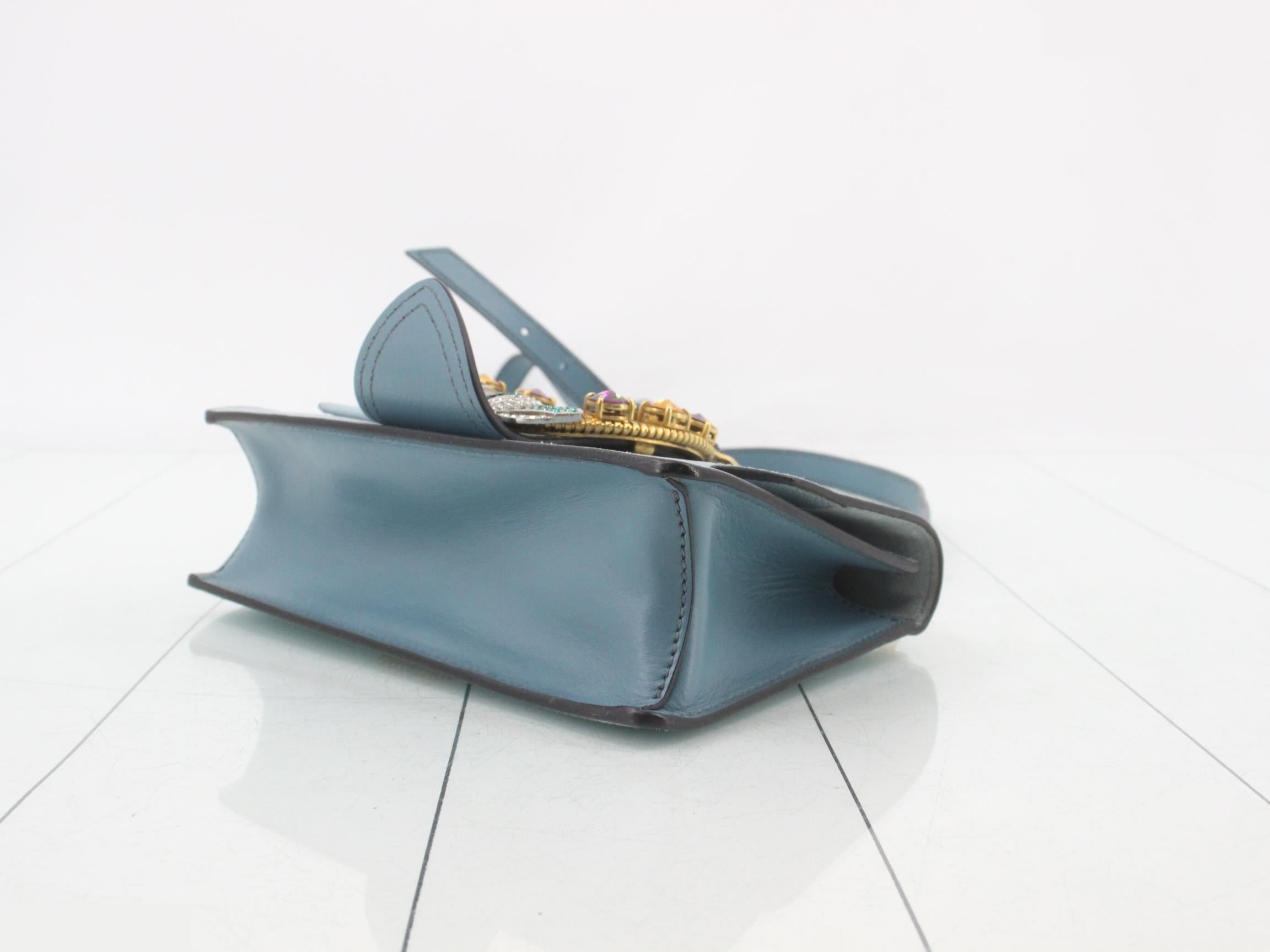 Madras Crystal Leather Shoulder Bag — view 6