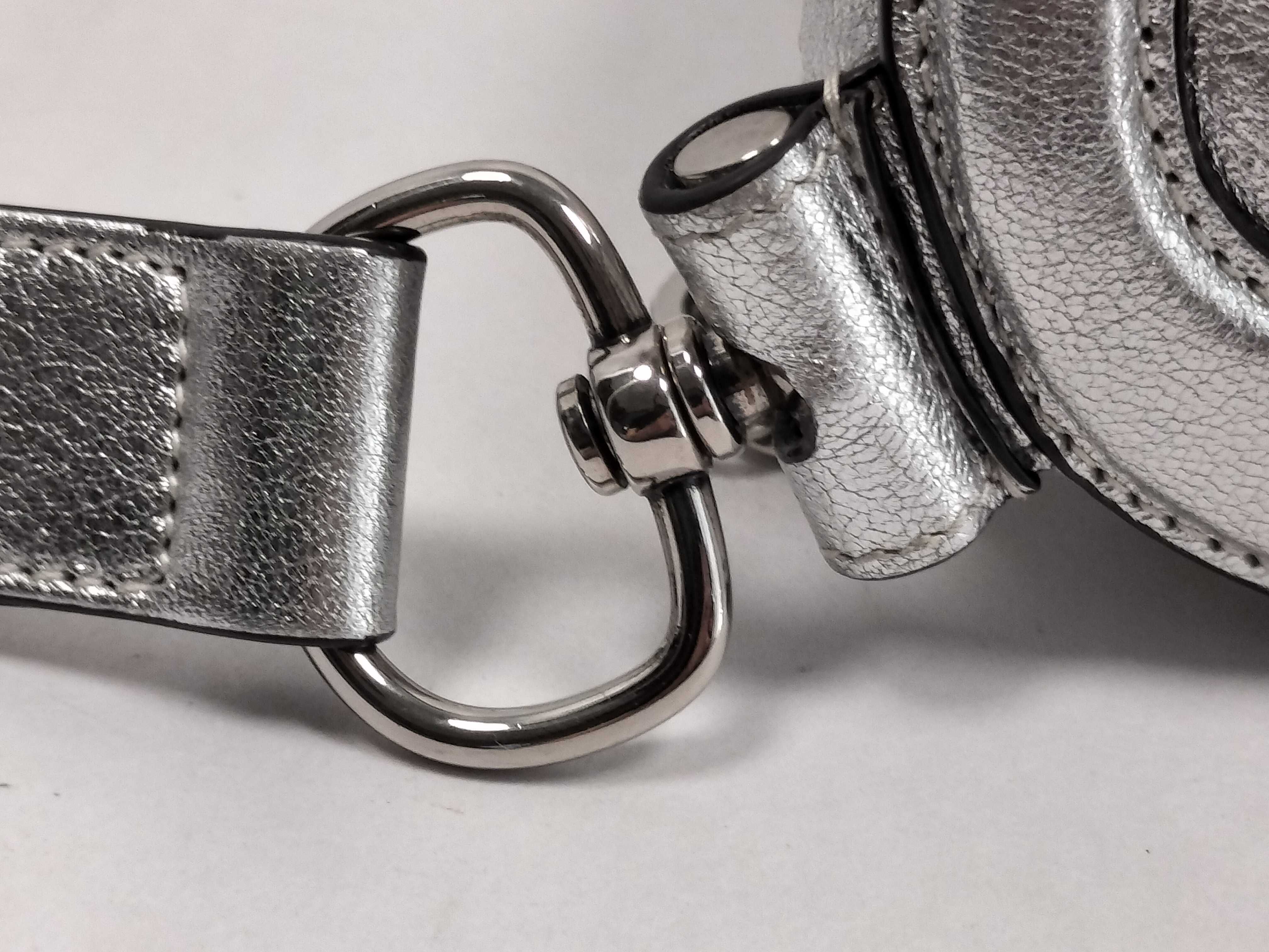 Silver Boston Bag One-Shoulder Shoulder Bag — view 5