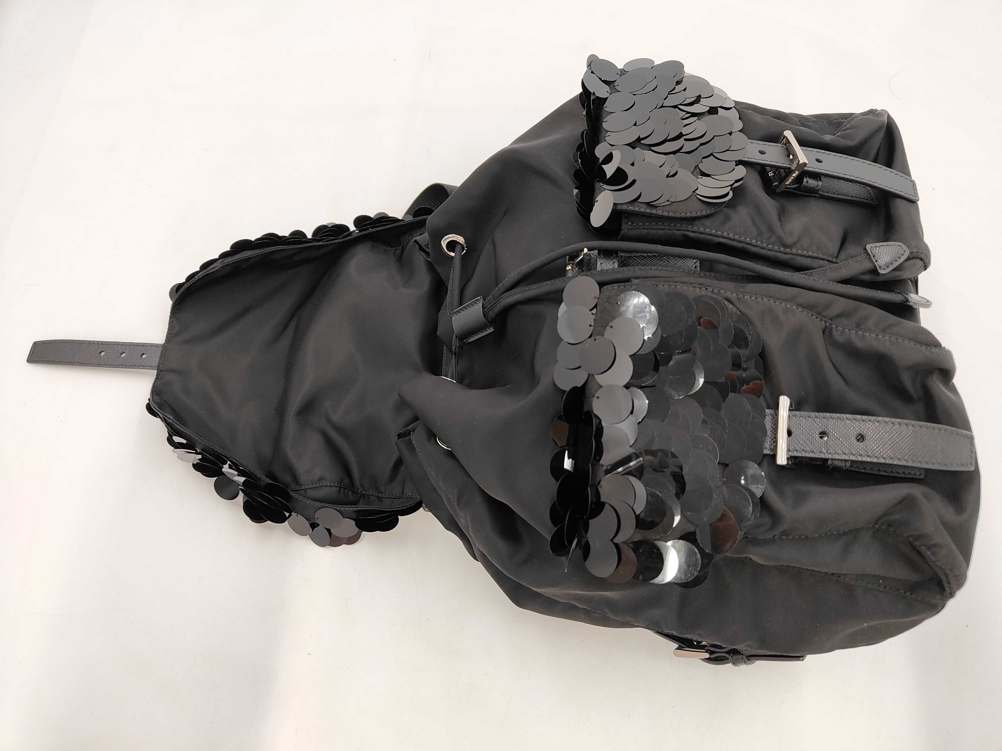 Backpack, Sequined, Black Backpack — view 9