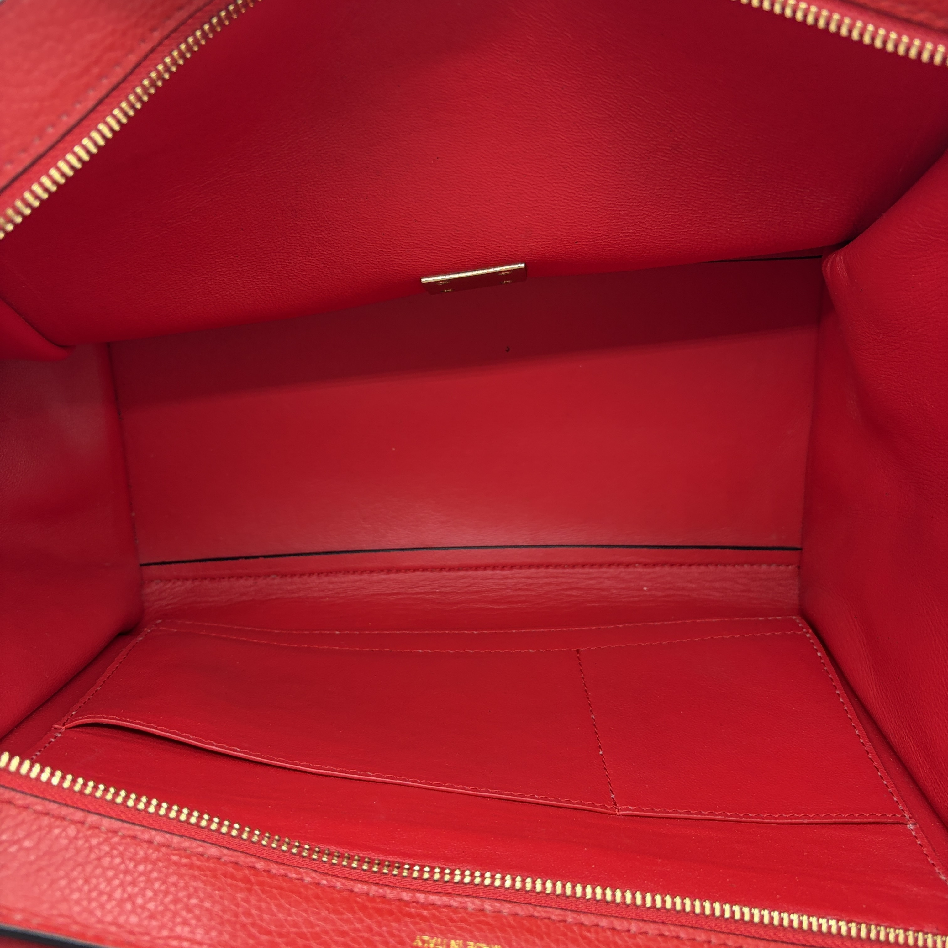 Trapeze 2-Way Handbag/Shoulder Bag, Red — view 12