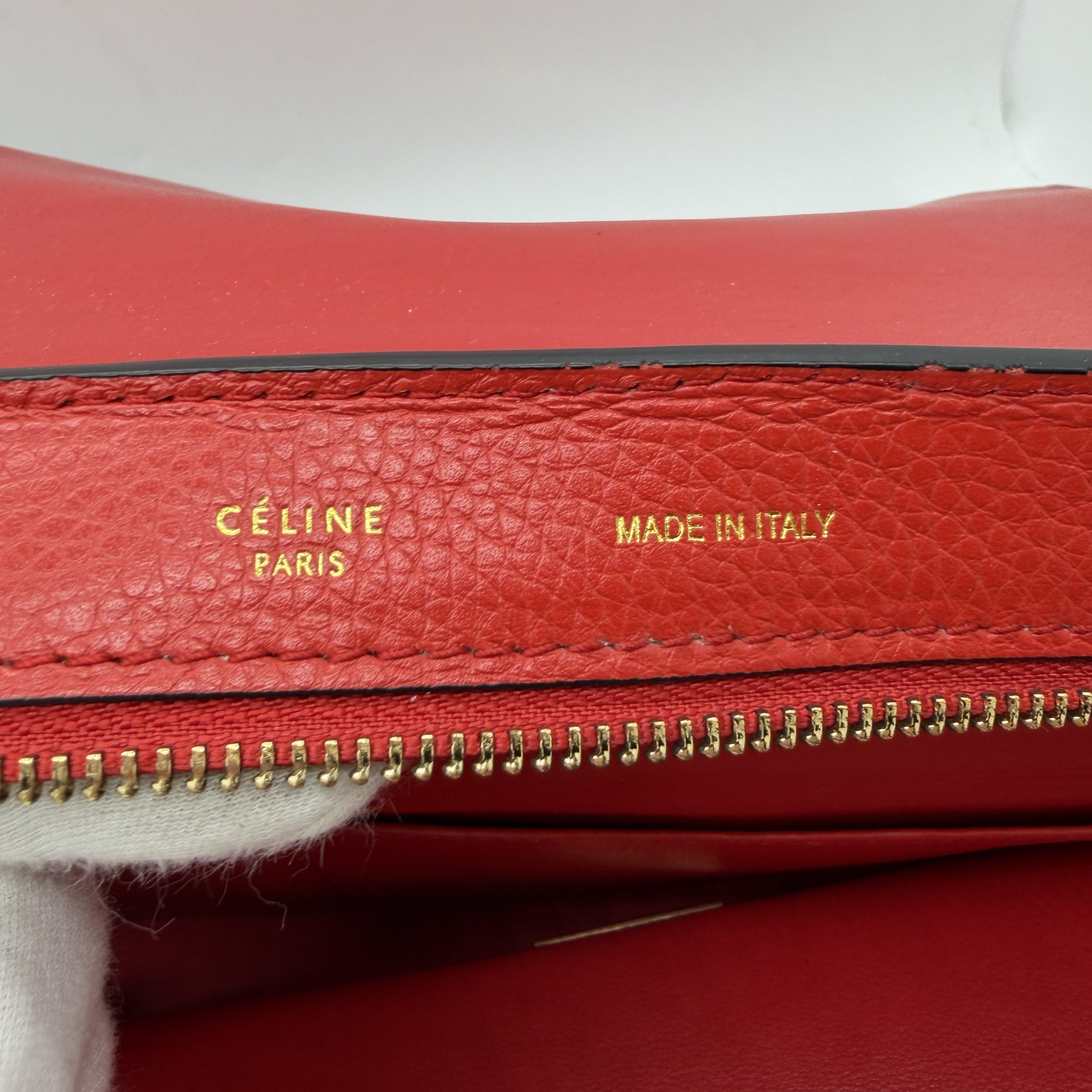 Trapeze 2-Way Handbag/Shoulder Bag, Red — view 13