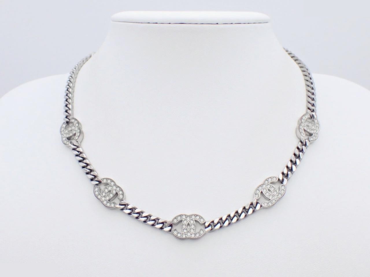 Coco Mark Silver Chain (approx. 40cm) — view 3