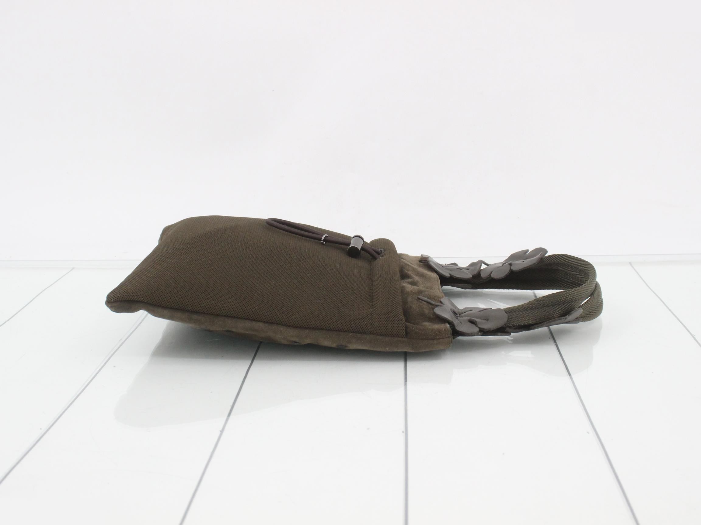B9520 Leaf Archive Suede Handbag — view 3