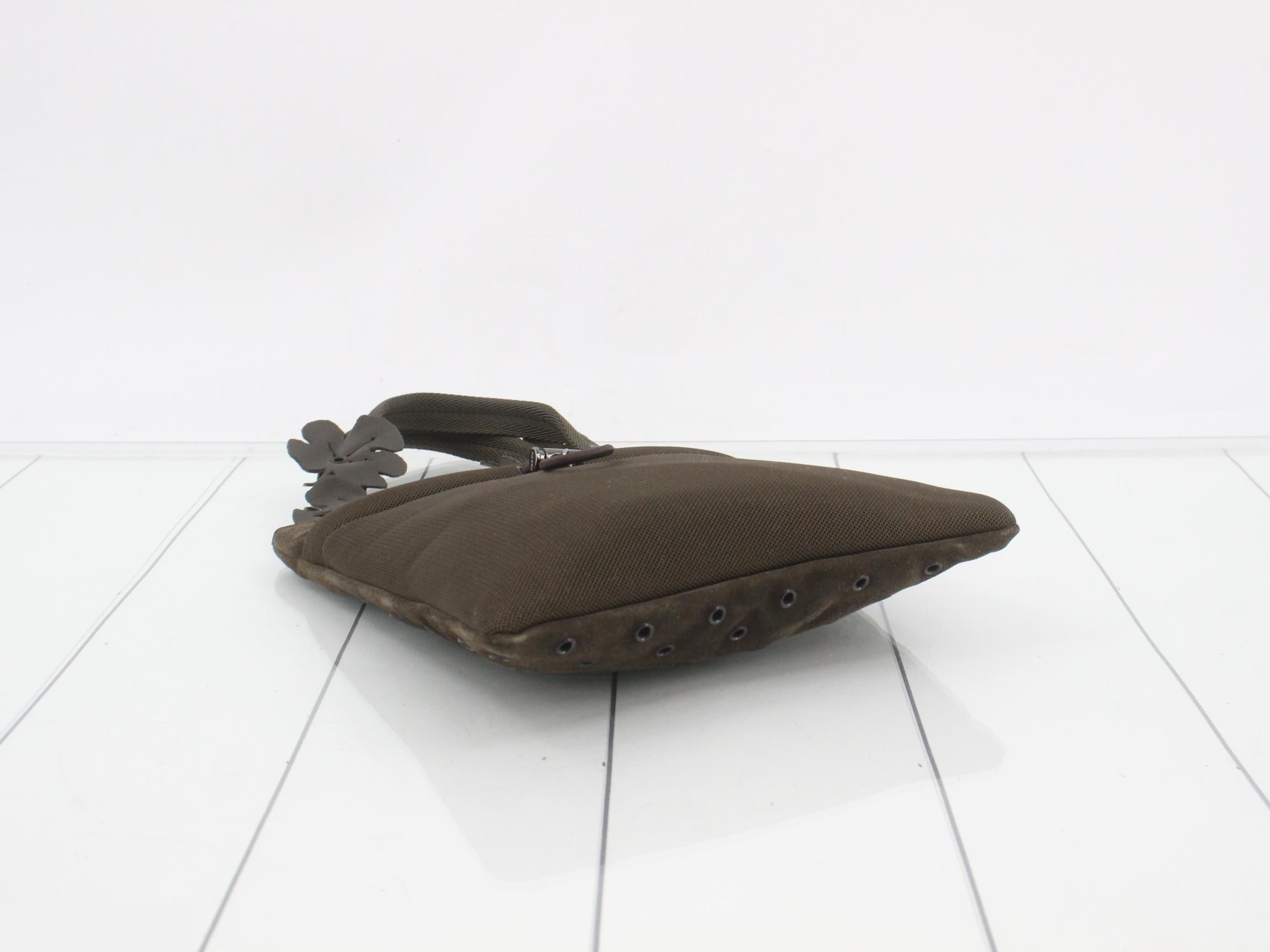 B9520 Leaf Archive Suede Handbag — view 5