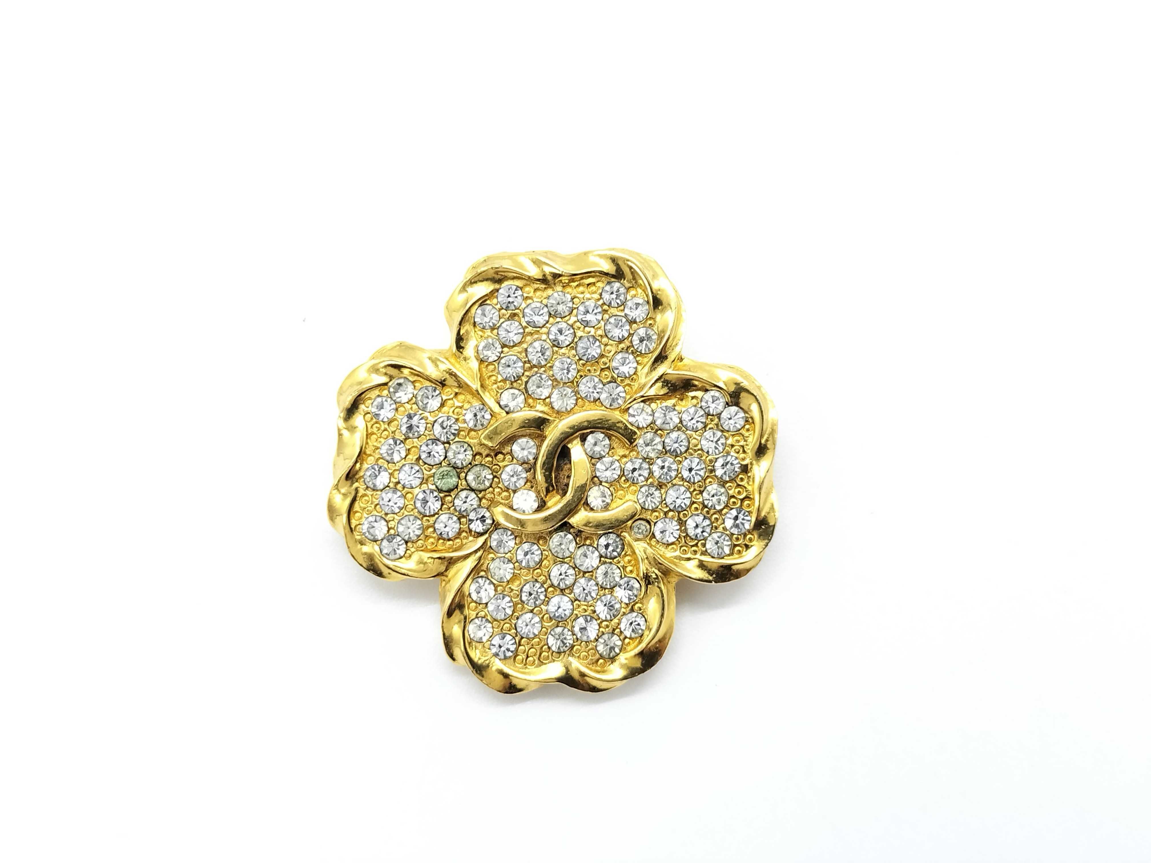 1086 Coco Flower Brooch Vintage Brooch