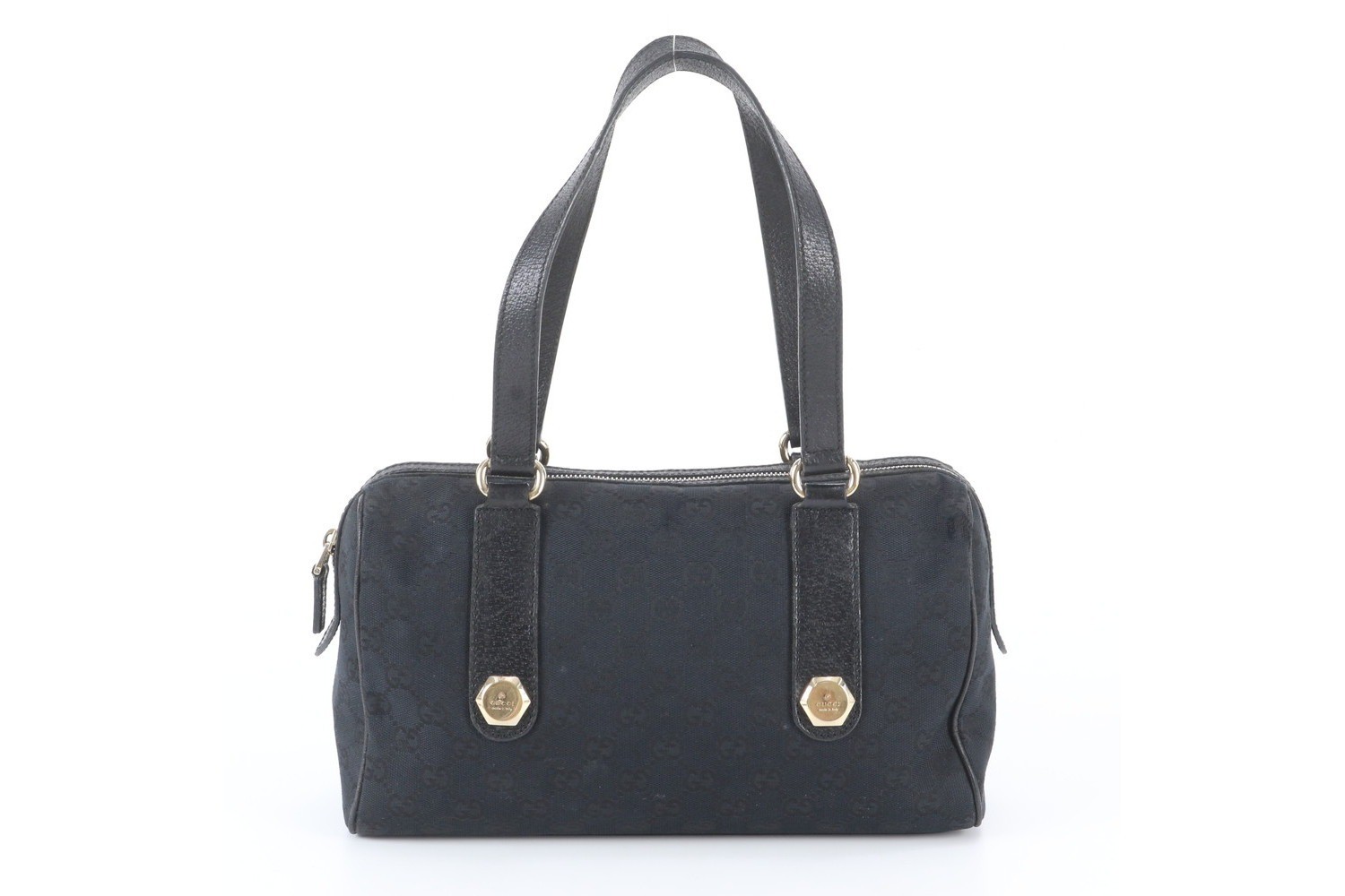 GG Canvas Mini Boston Bag 152457 Leather Shoulder Bag — view 3
