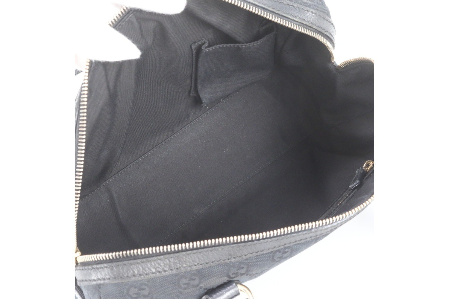 GG Canvas Mini Boston Bag 152457 Leather Shoulder Bag — view 7