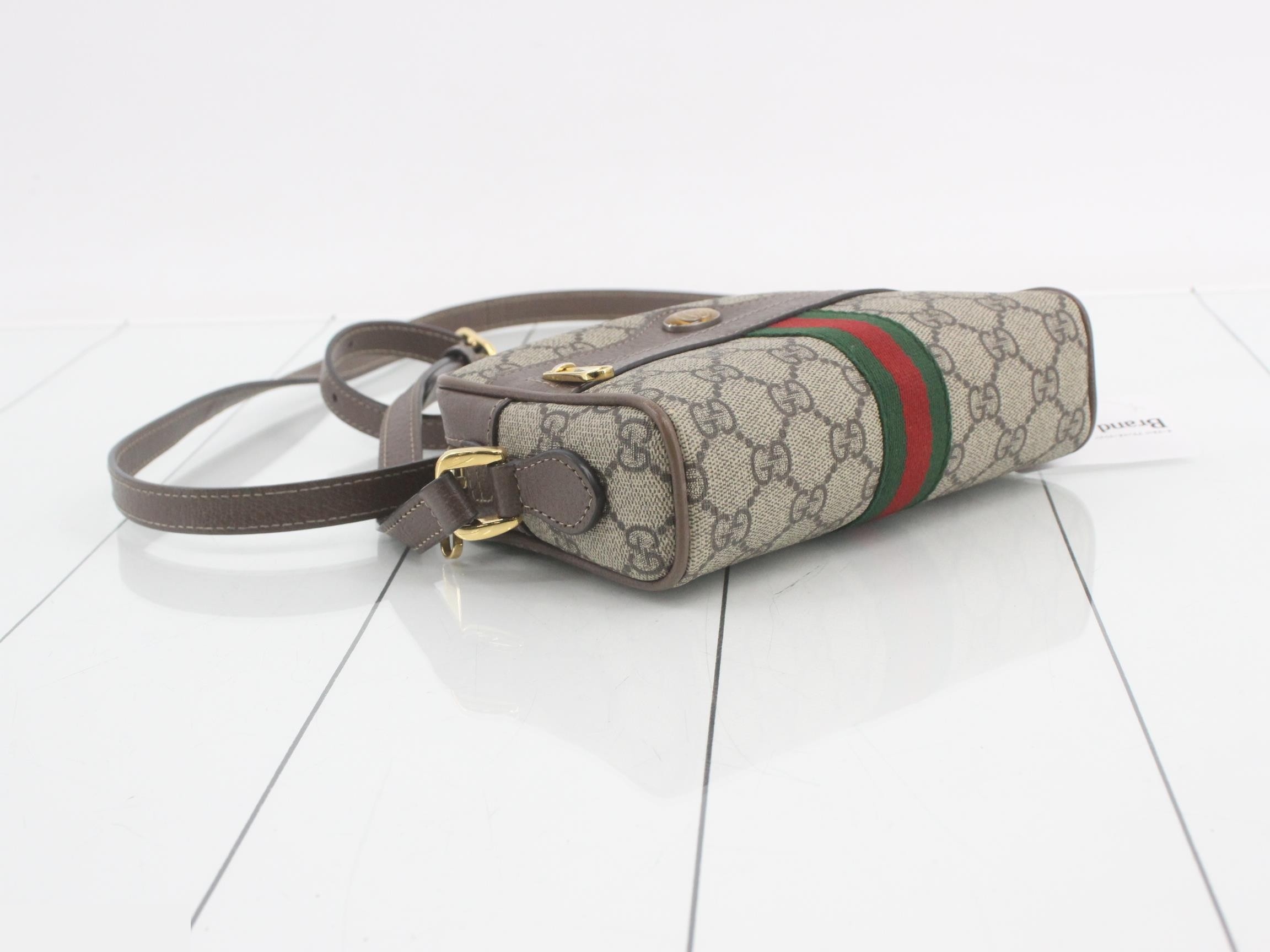 GG Supreme Ophidia Small Camera Bag, Sherry Brown, W17 — view 5